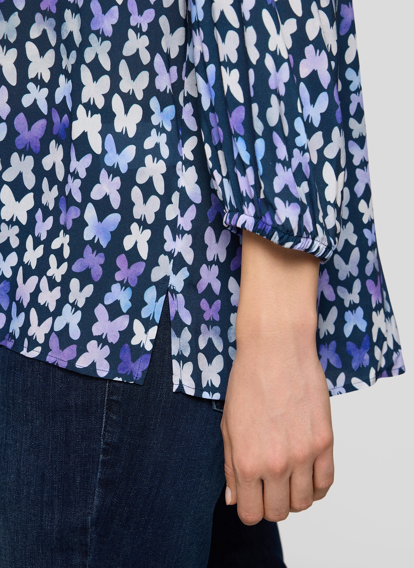 Rabe Klassische Bluse mit All-Over Print