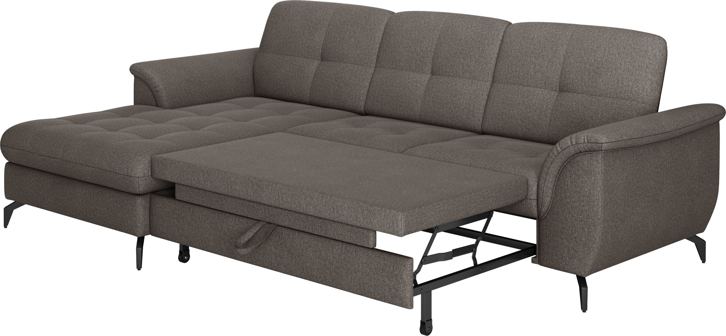 sit&more Ecksofa »Zora L-Form«, wahlweise mit Bettfunktion und Bettkasten
