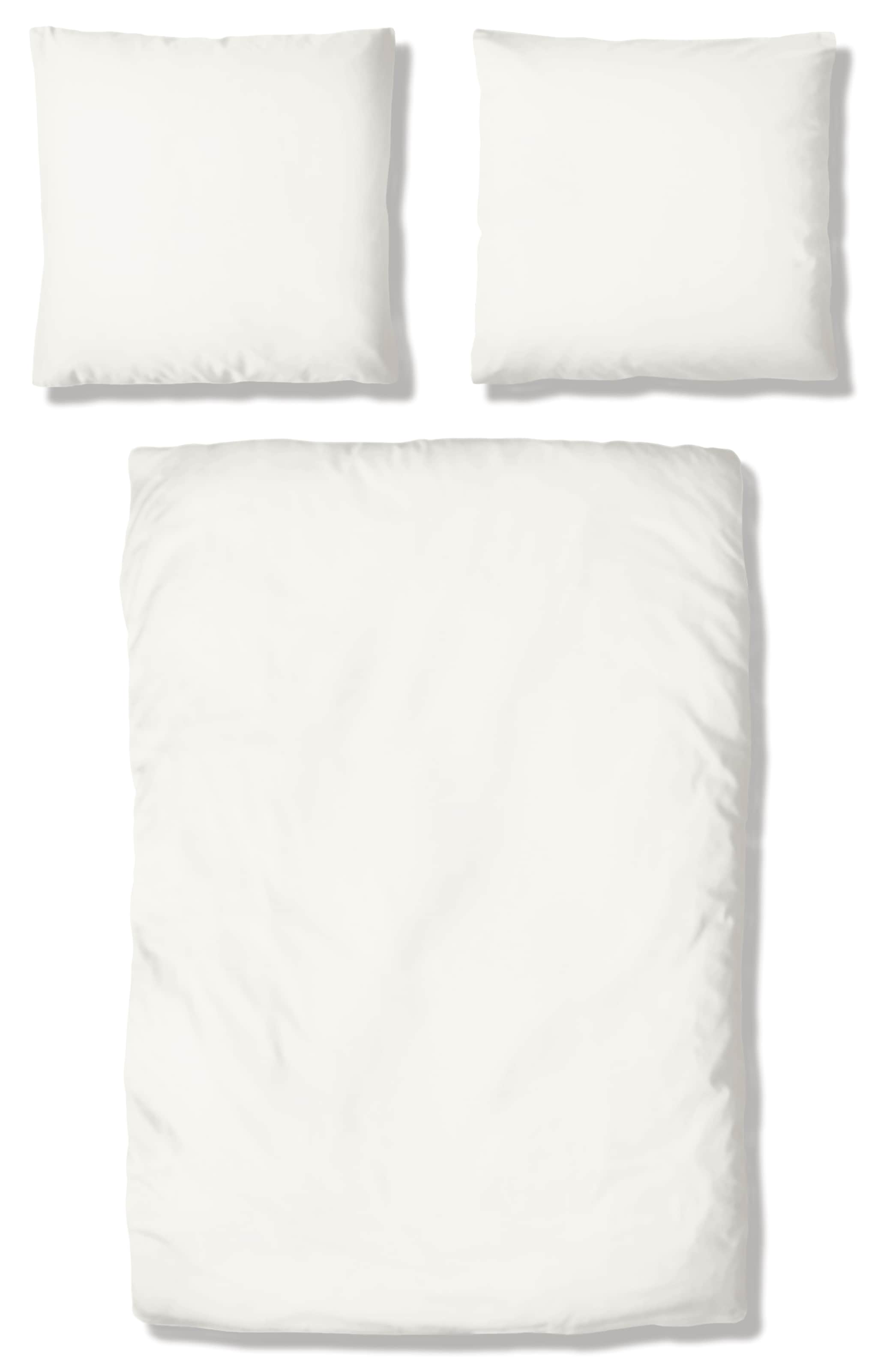my home Bettwäsche »Desner«, (2 tlg.), Mikrofaser Qualität, Uni Design, 100% Polyester, Premium Qualität, soft, feinfädig, uni Design, Ökotex zertifiziert, Kissenbezug und Bettdeckenbezug mit Knöpfen ausgestattet, zeitlose uni Design