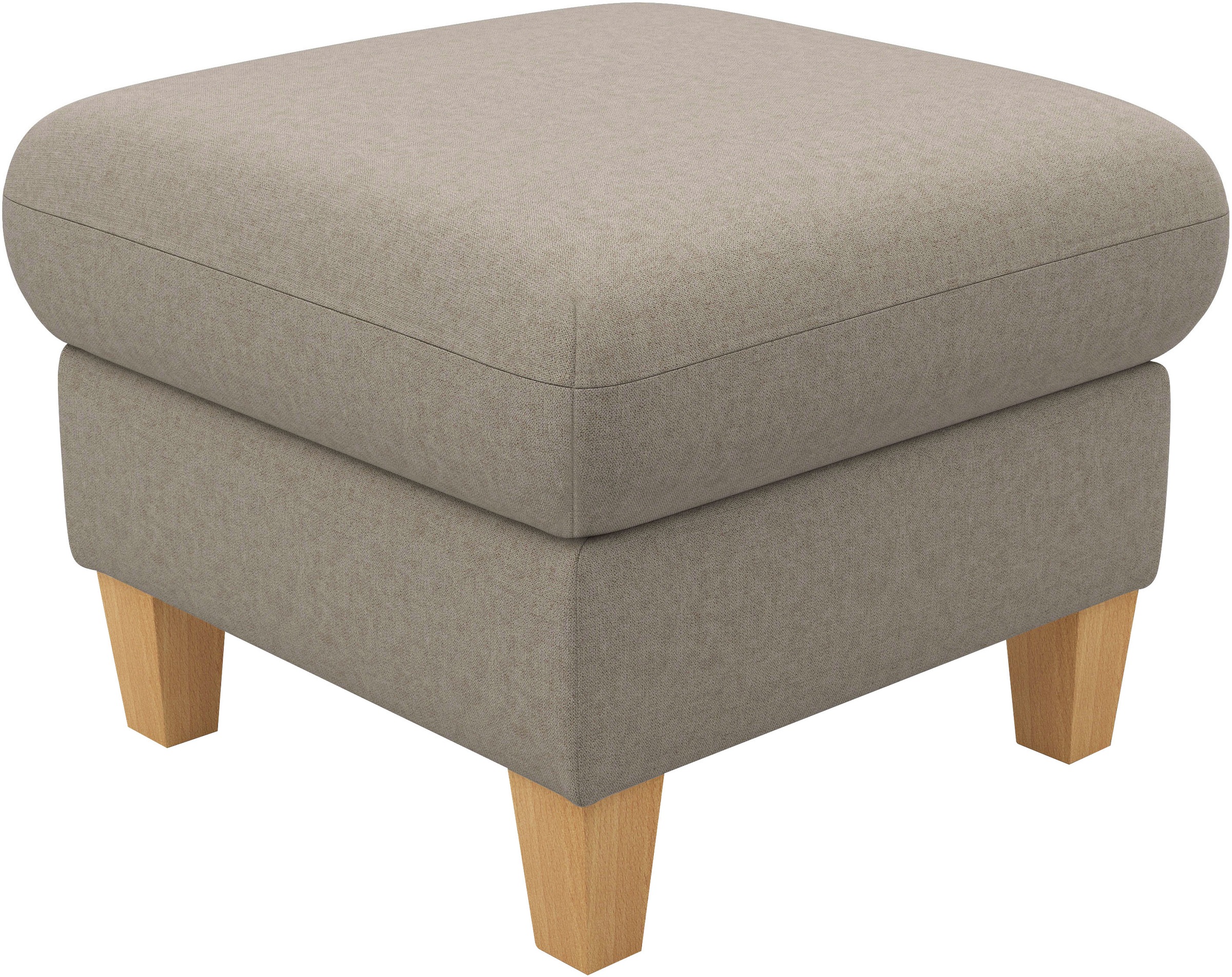 Home affaire Polsterhocker »Rochelle«, (1 St.), Massive 12 cm Holzbeine günstig online kaufen