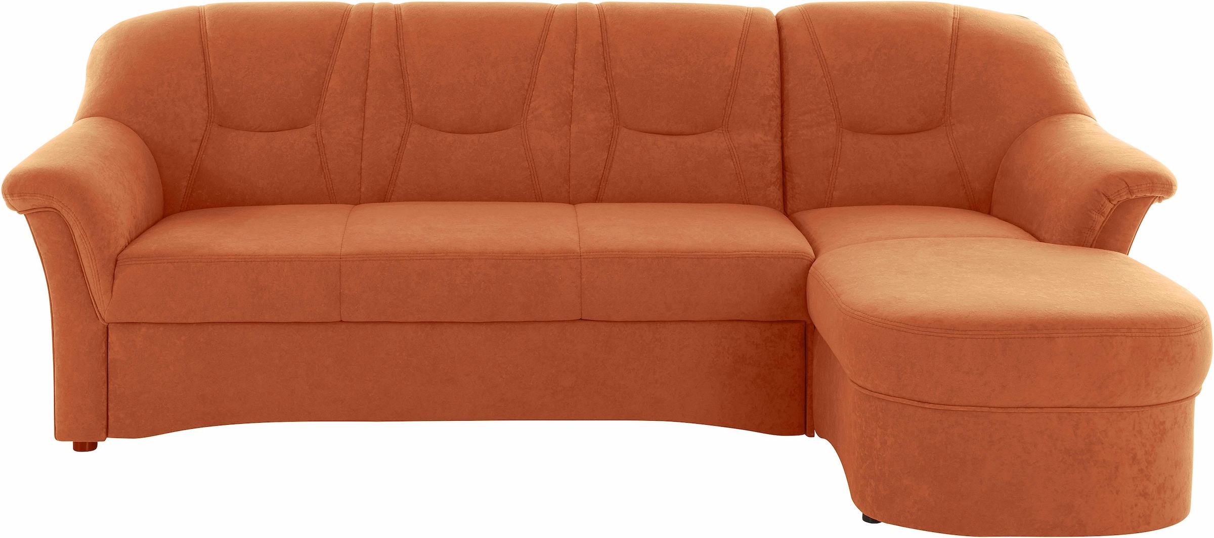 DOMO collection Ecksofa »Sarafina zeitlos und komfortabel, optional mit Federkern, L-Form«, wahlweise mit Bettfunktion