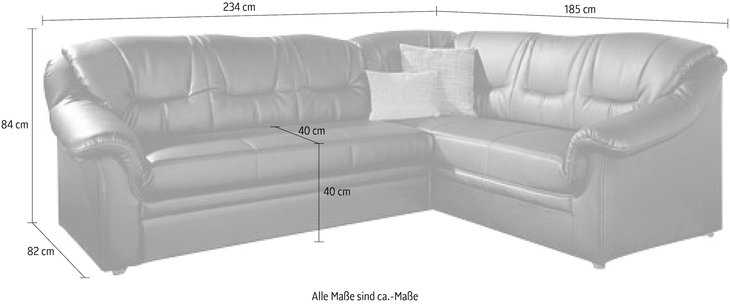 DOMO collection Ecksofa »Montana L-Form«, wahlweise mit Bettfunktion