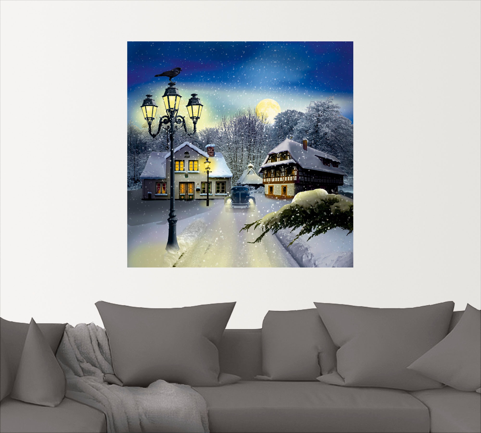 Artland Wandbild »Winterzeit«, Vier Jahreszeiten, (1 St.), als Leinwandbild, Poster, Wandaufkleber in verschied. Größen