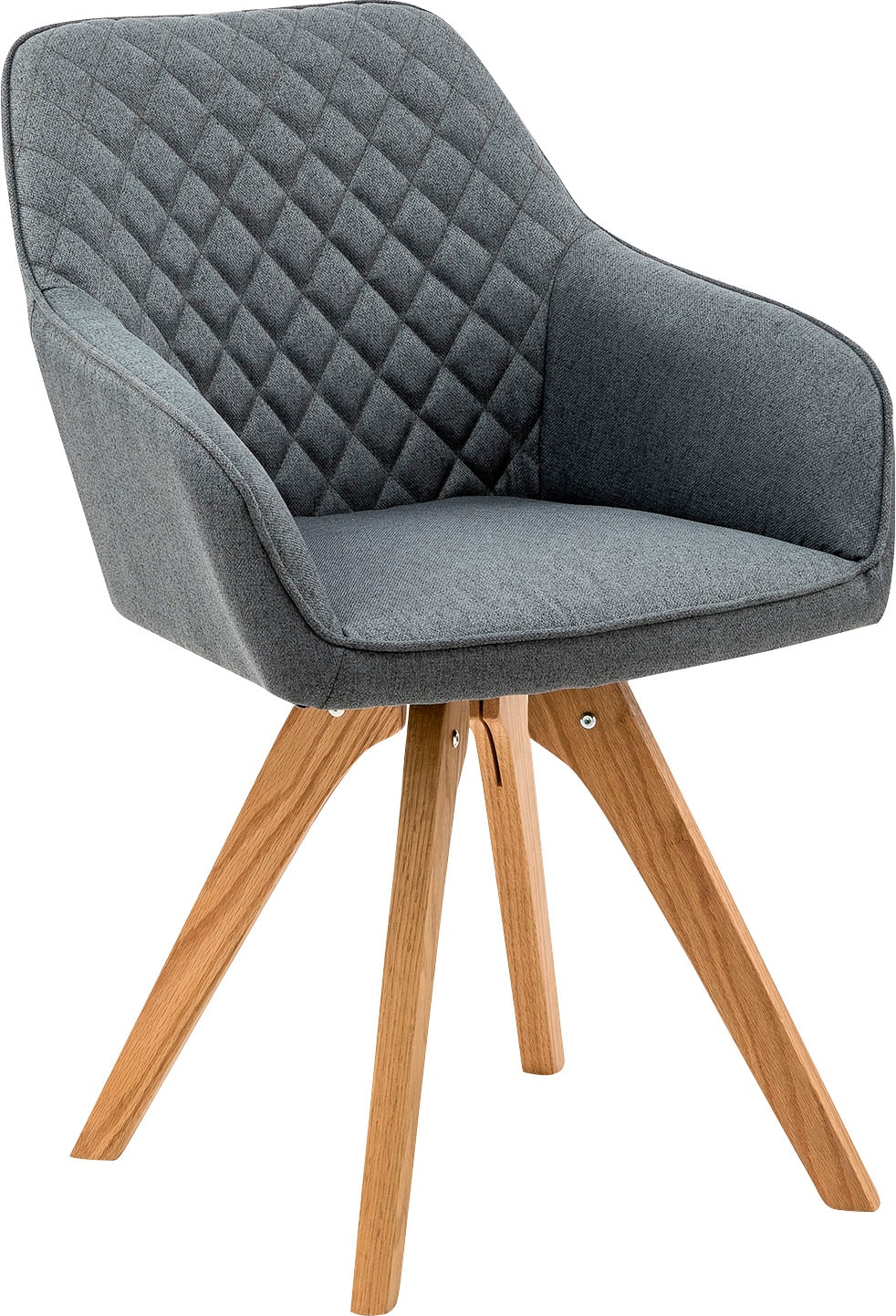 SalesFever Essgruppe, (Set, 5 tlg.), bestehend aus 4 modernen Polsterstühlen und einem 180 cm breiten Tisch