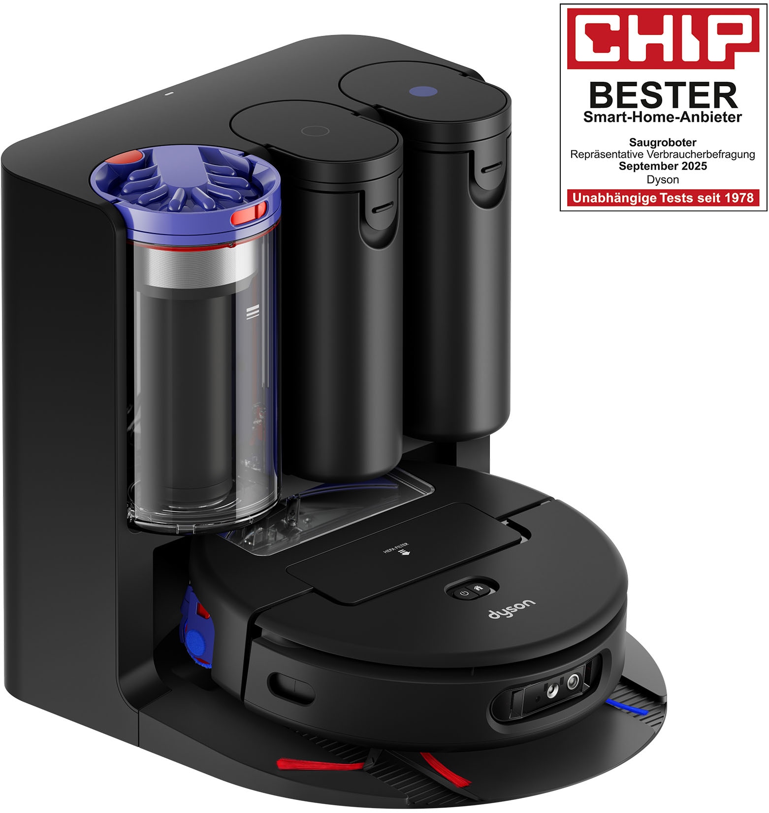 DYSON Saugroboter »spot+scrub Ai« Beseitigt versteckte Flecken mithilfe fortschrittlicher KI