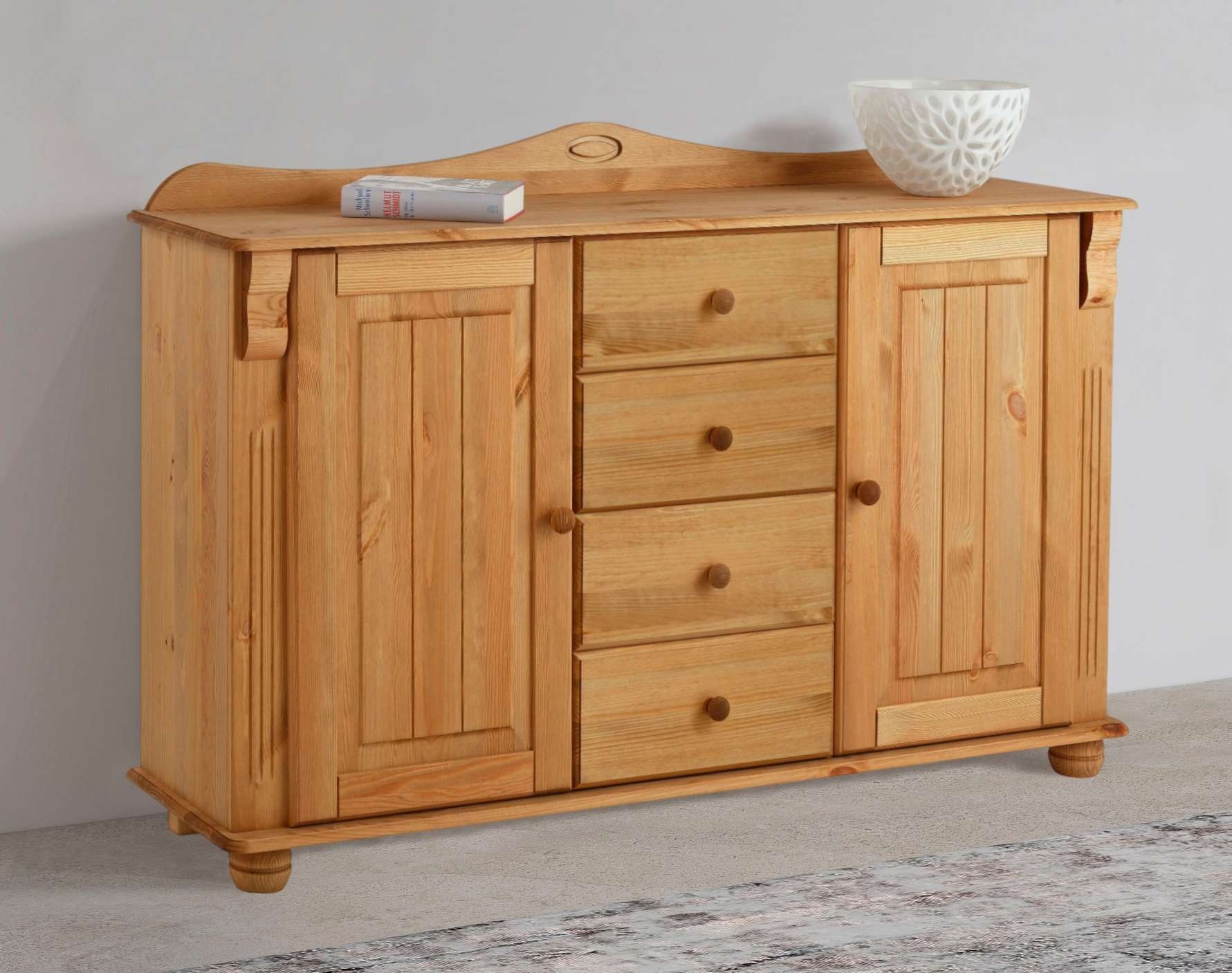 Home affaire Kommode »Sideboard, Anrichte, mit 3 Schubladen, 2 Türen« aus m günstig online kaufen