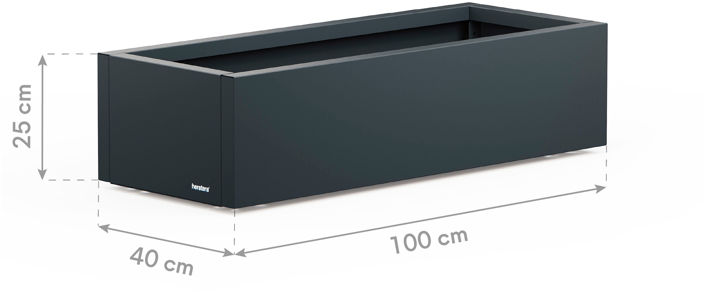 Herstera Garden Pflanzkübel »Cube« BxTxH: 100x40x25 cm