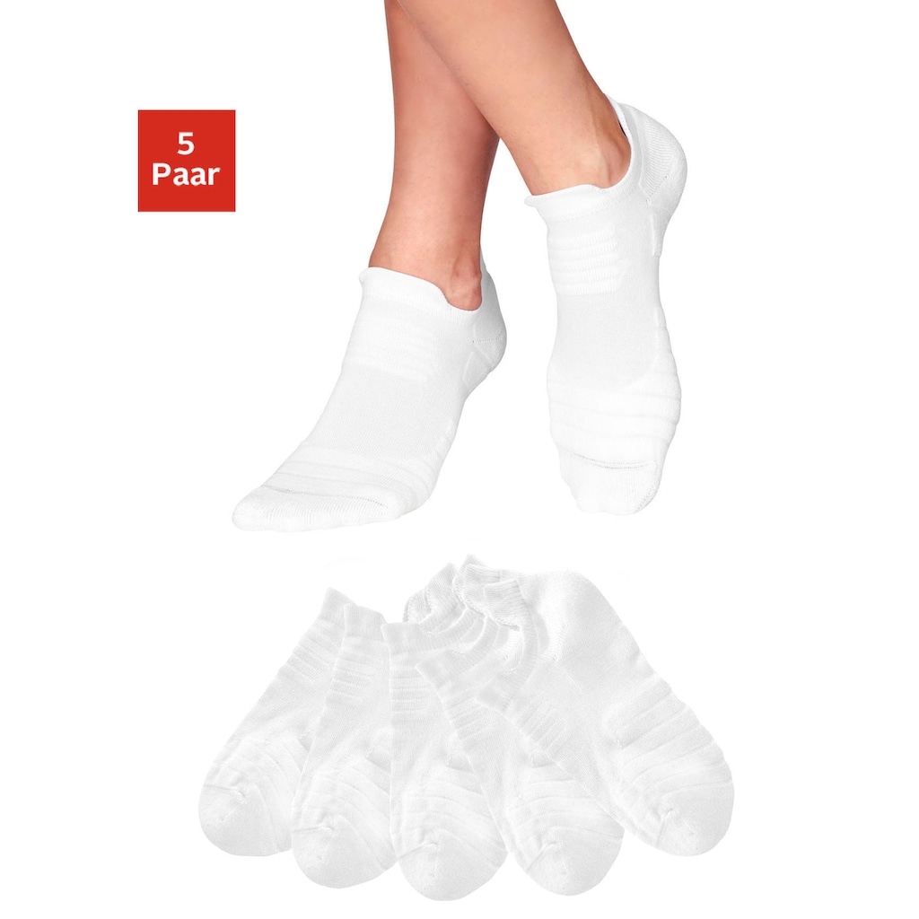 LASCANA ACTIVE Sneakersocken, (Set, 5 Paar)