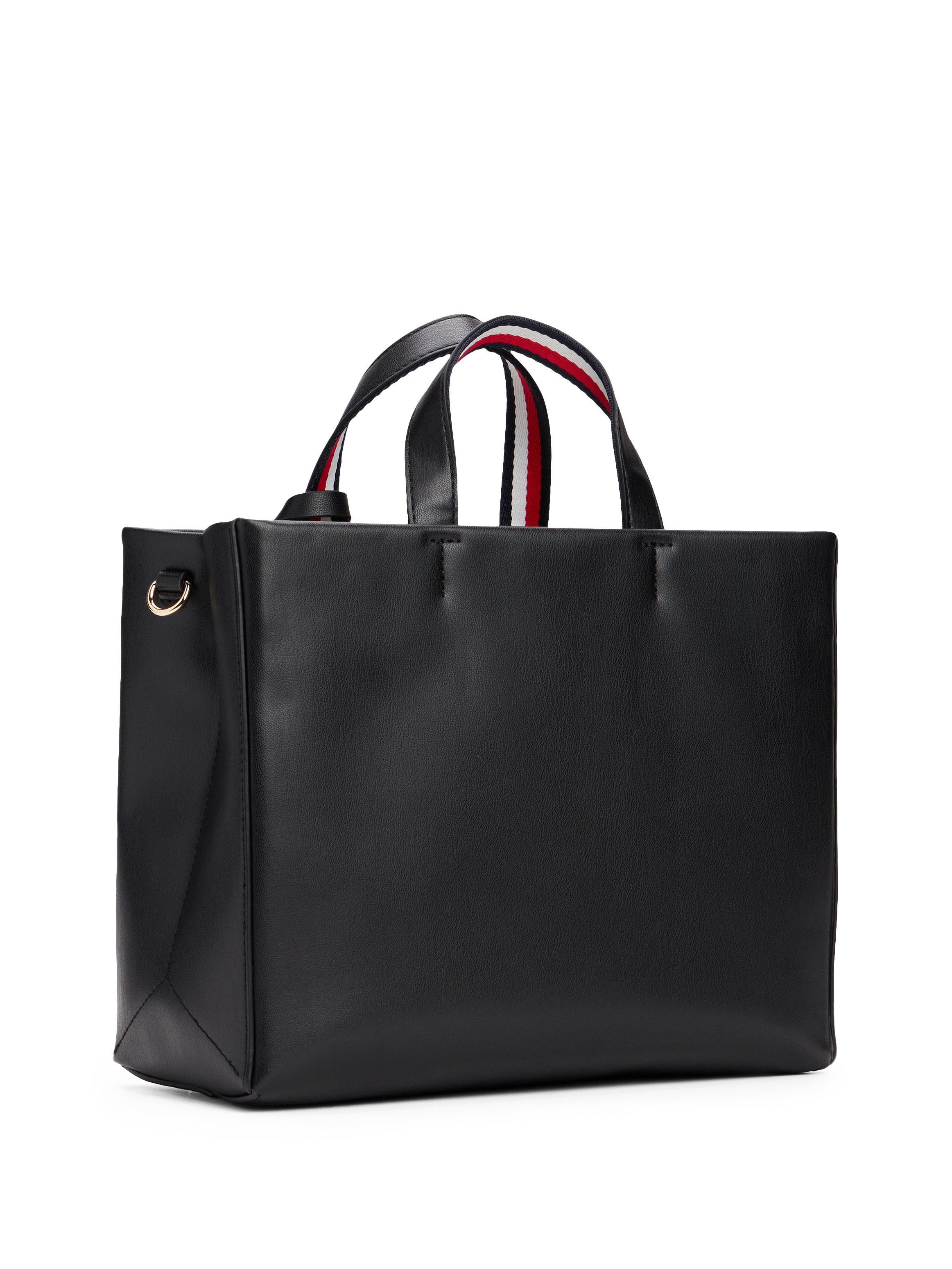 Tommy Hilfiger Henkeltasche »TH ESTABLISHED MED SHOPPER«, Damen-Umhängetasche, Schultertasche mit farbigen Streifen am Henkel