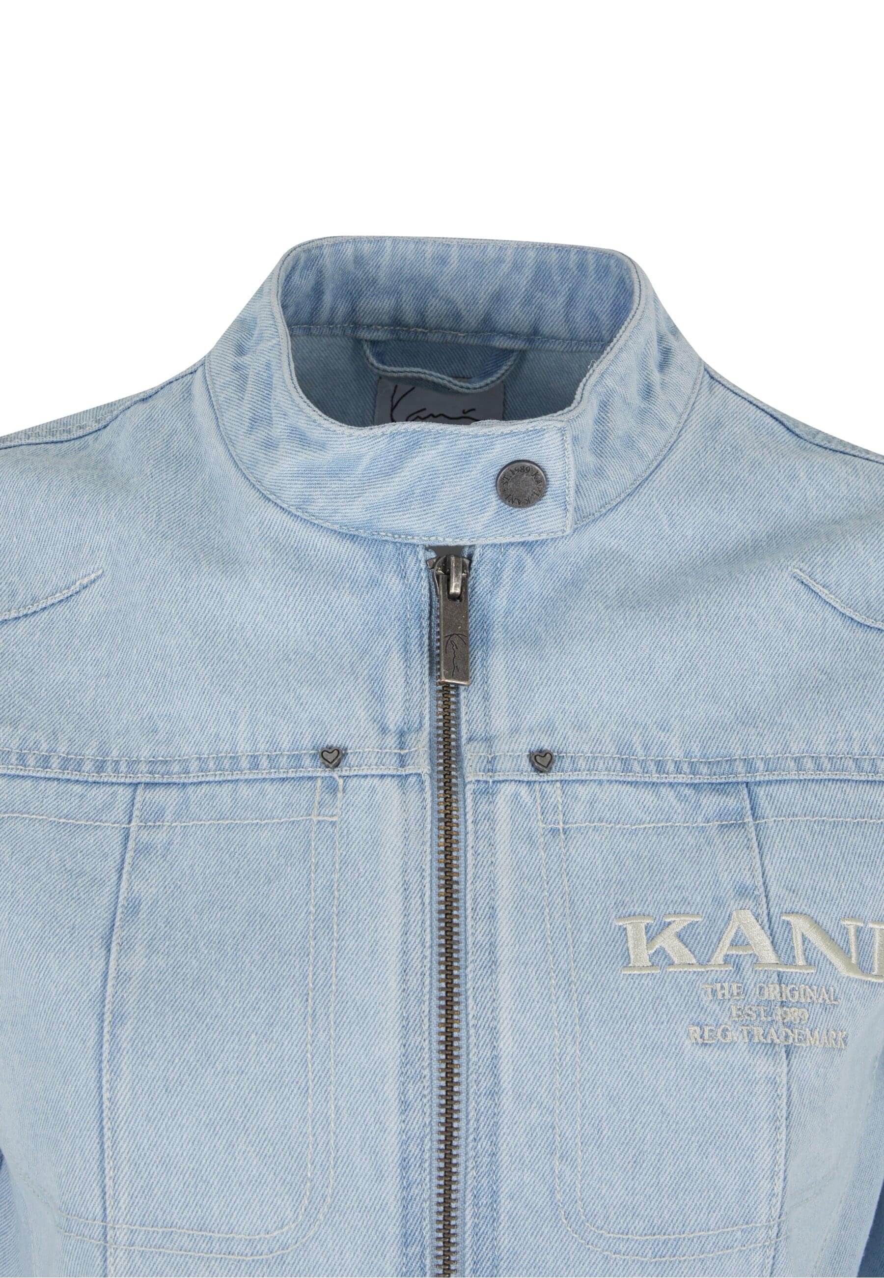 Karl Kani Allwetterjacke »Karl Kani Retro TM Denim Biker Jacket« 1 Stk. tlg. ohne Kapuze
