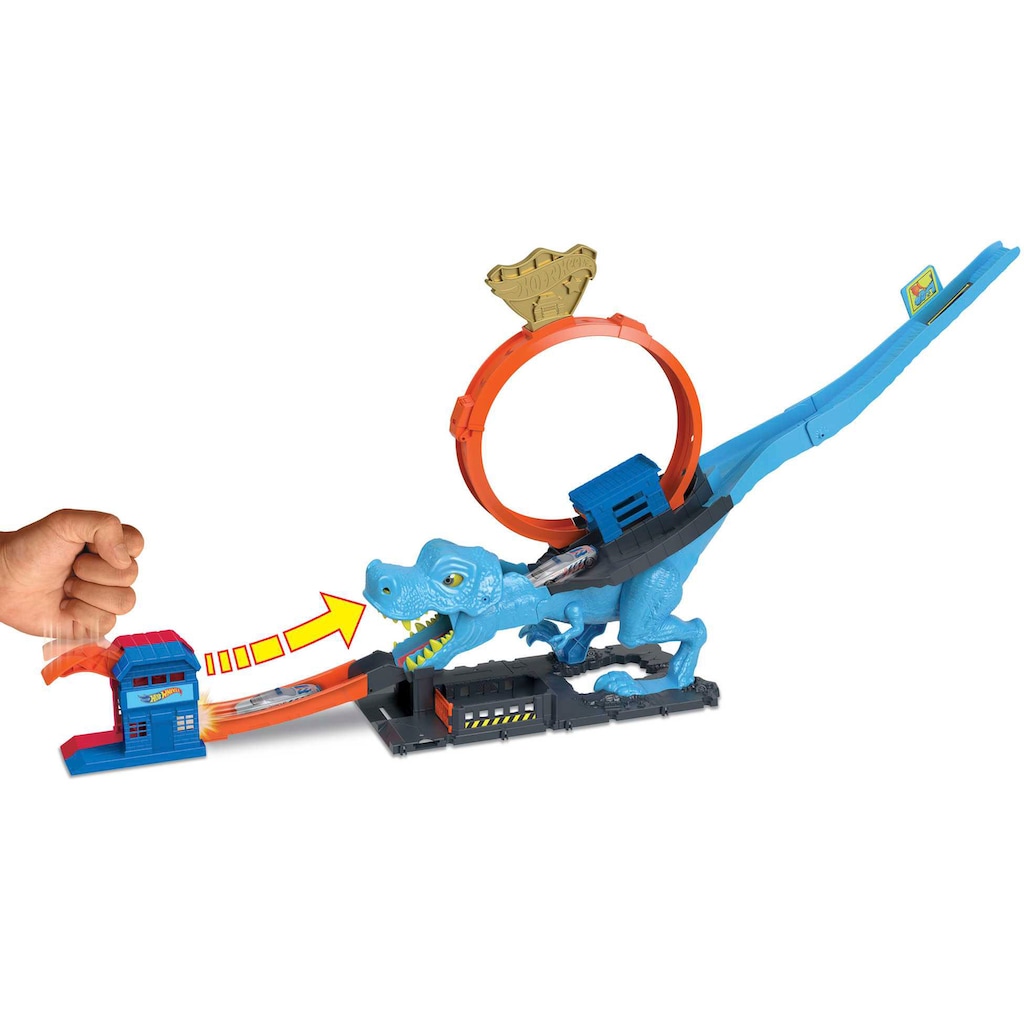 Hot Wheels Spiel-Parkgarage »City Trackset T-Rex Looping inkl. Auto«