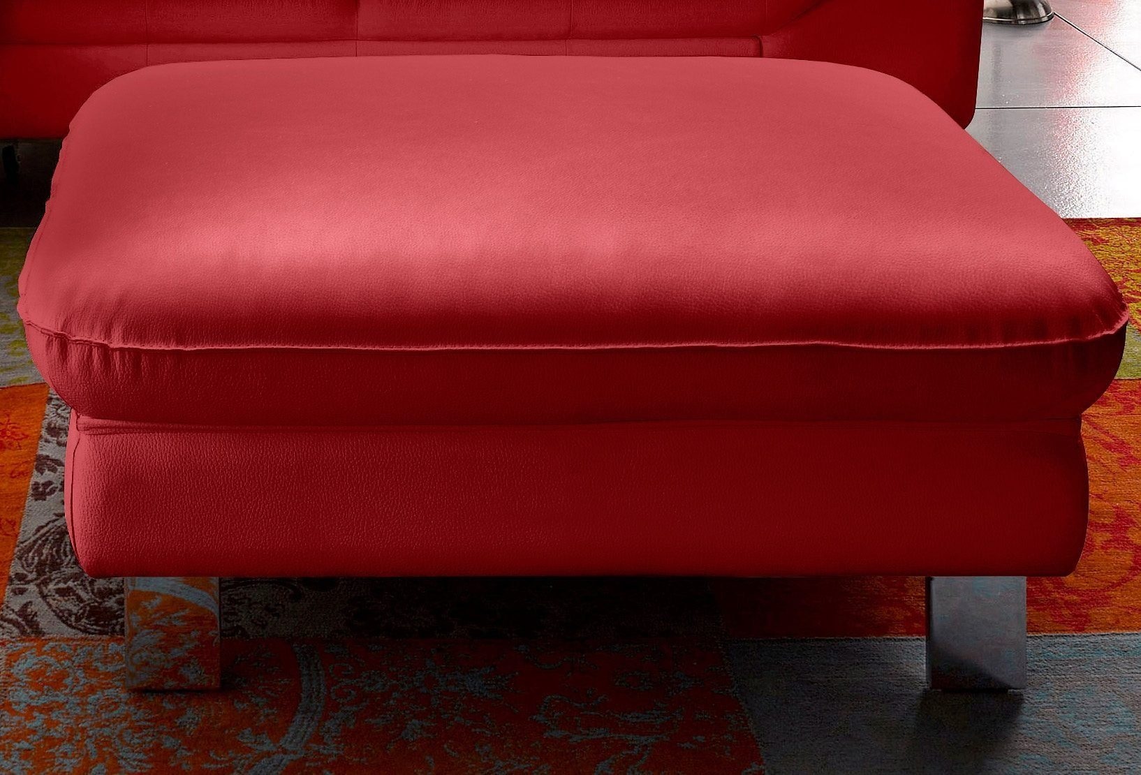 COTTA Polstergarnitur »Driver L-Form«, (Set), Set bestehend aus: Ecksofa mit Kopfteilverstellung & Hocker