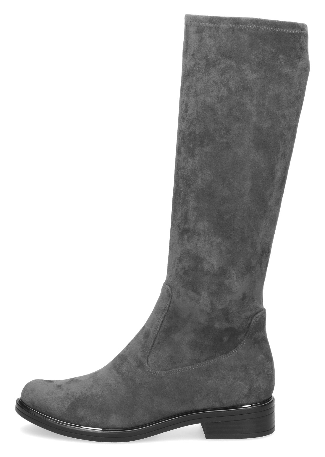 Caprice Schlupfstiefel, Blockabsatz, Langschaftstiefel in klassischer Linie, XS Schaft