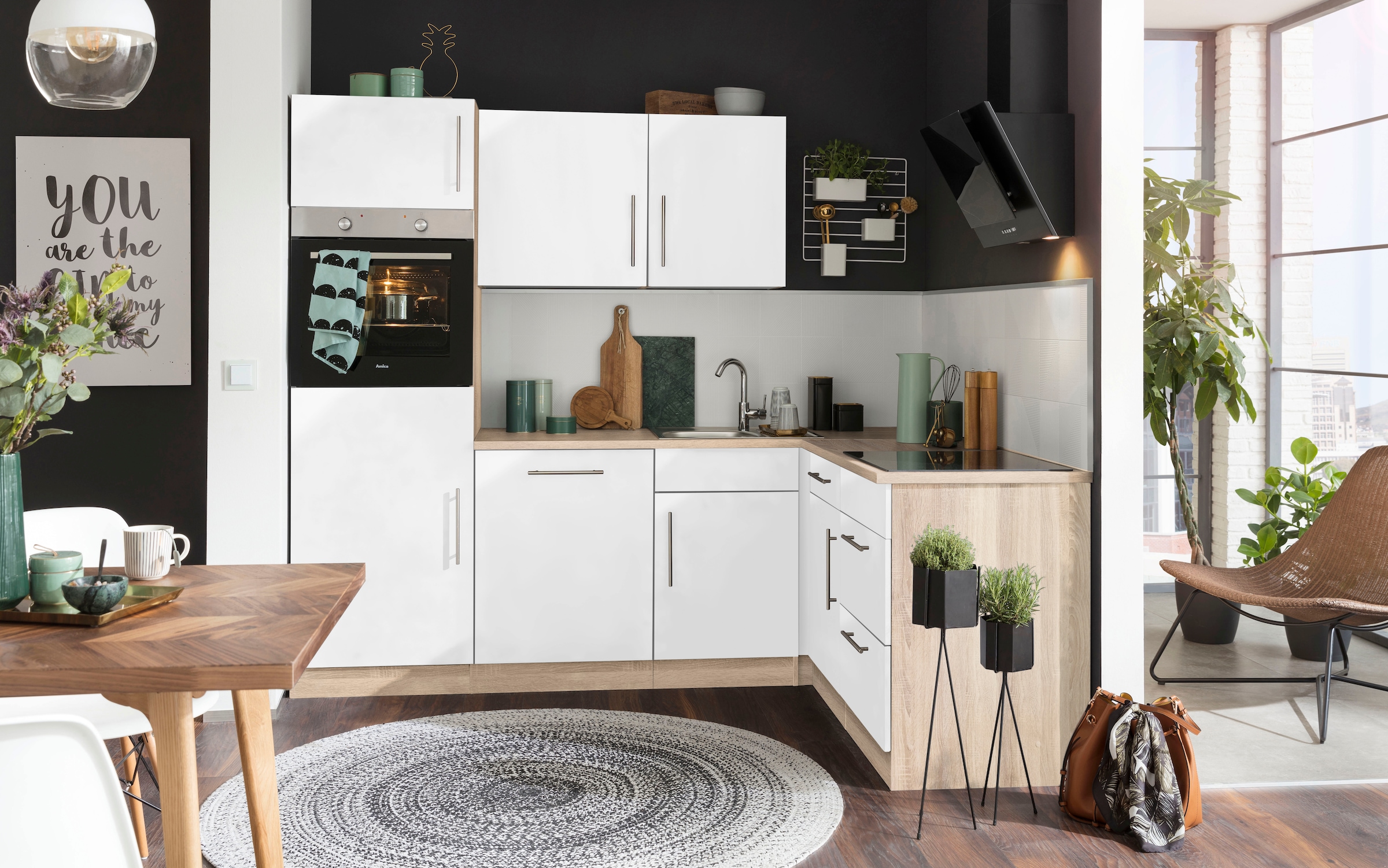 wiho Küchen Winkelküche »Cali«, ohne E-Geräte, Stellbreite 230 x 170 cm  jetzt im %Sale | L-Küchen