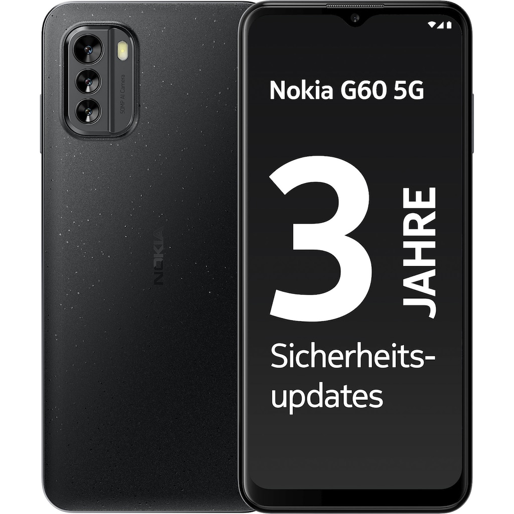 Nokia Smartphone »Prokids Phone – G60«, Pure Black, 16,71 cm/6,58 Zoll, 128 GB Speicherplatz, 50 MP Kamera