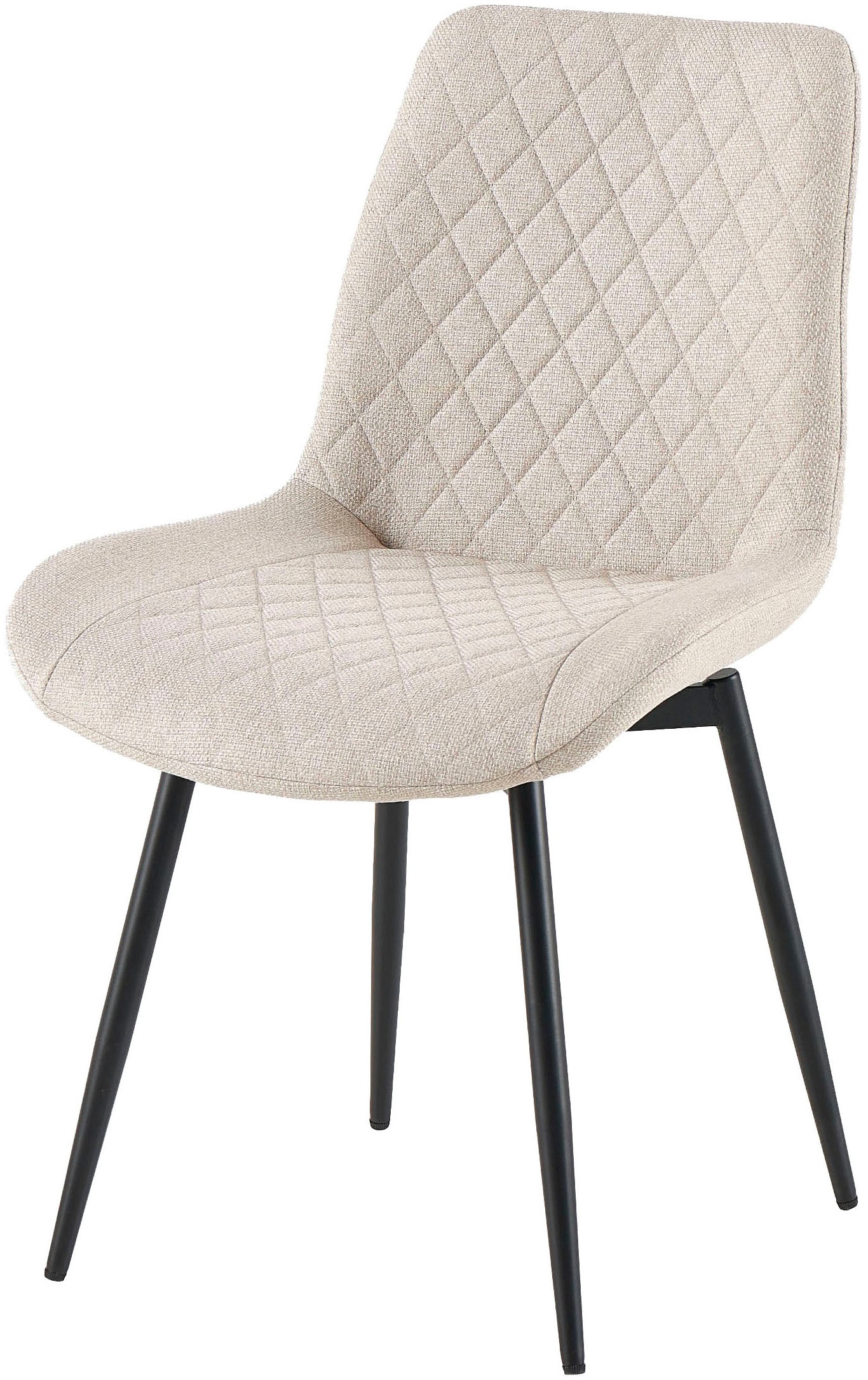 OTTO home Esszimmerstuhl »Juniper« () 2 Stk.Stuhl aus Webstoff mit moderner Rautensteppung und 360° Drehfunktion