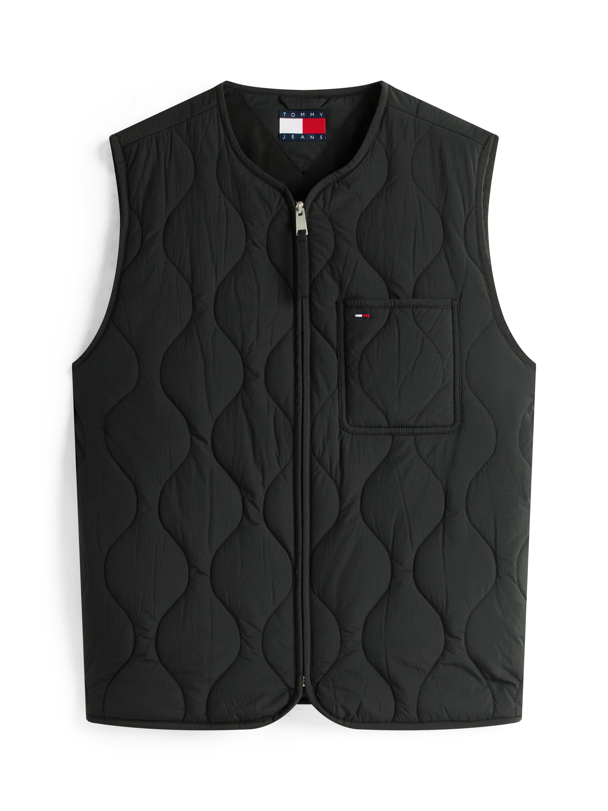 Tommy Jeans Steppweste »TJM QUILTED VEST EXT«, Mit Rundhalsausschnitt
