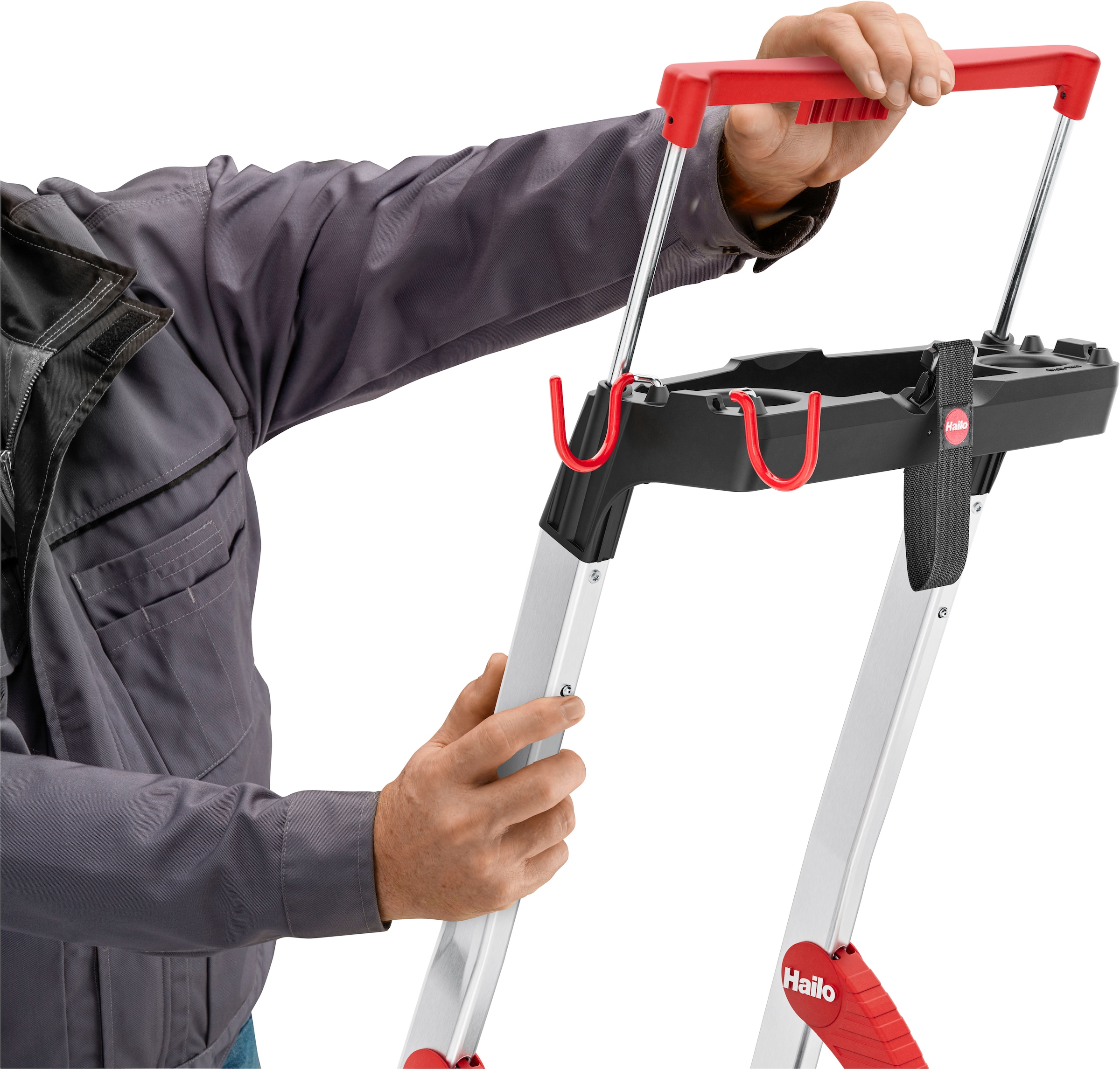 Hailo Stehleiter »L100 TopLine« Alu-Sicherheits-Stehleiter  7 Stufen