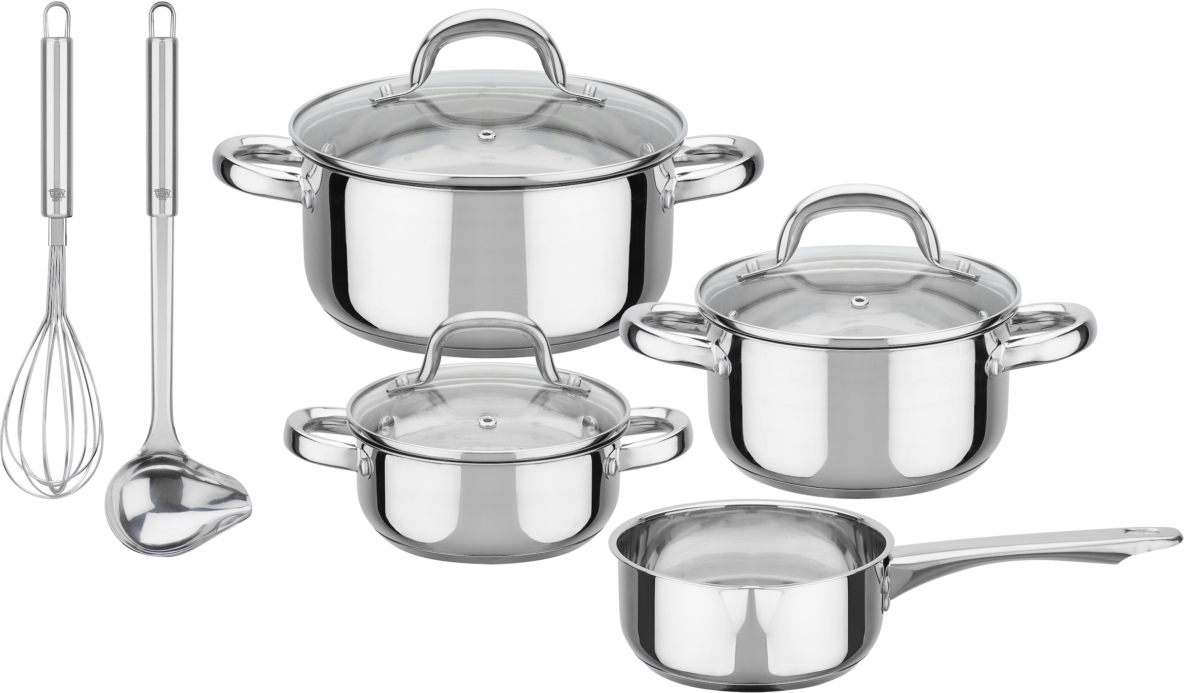 GSW Topf-Set »Montreal« Set, je 1 Kochtopf 14/16/20 cm, 1 Stieltopf 14 cm, günstig online kaufen