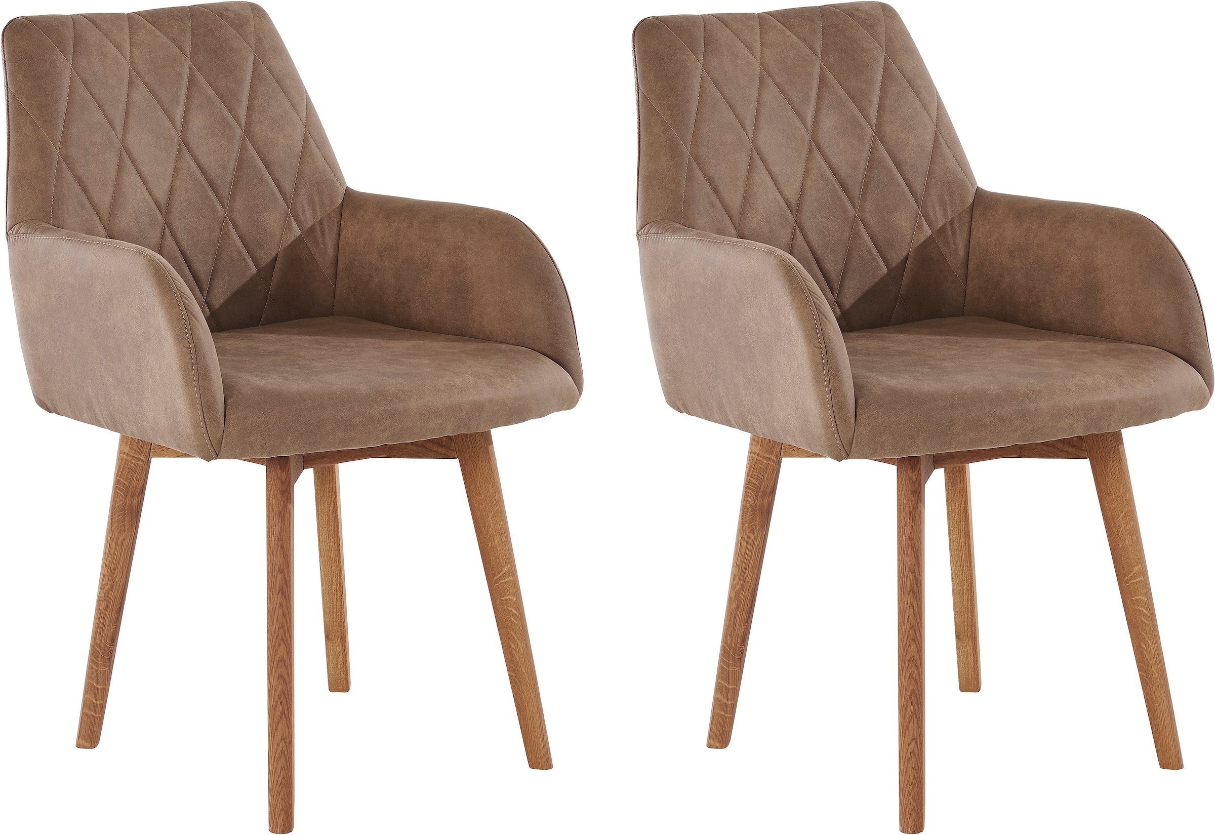 Home affaire Esszimmerstuhl »Brest« (Set) 2 Stk.Armlehnstuhl in Leder oder günstig online kaufen