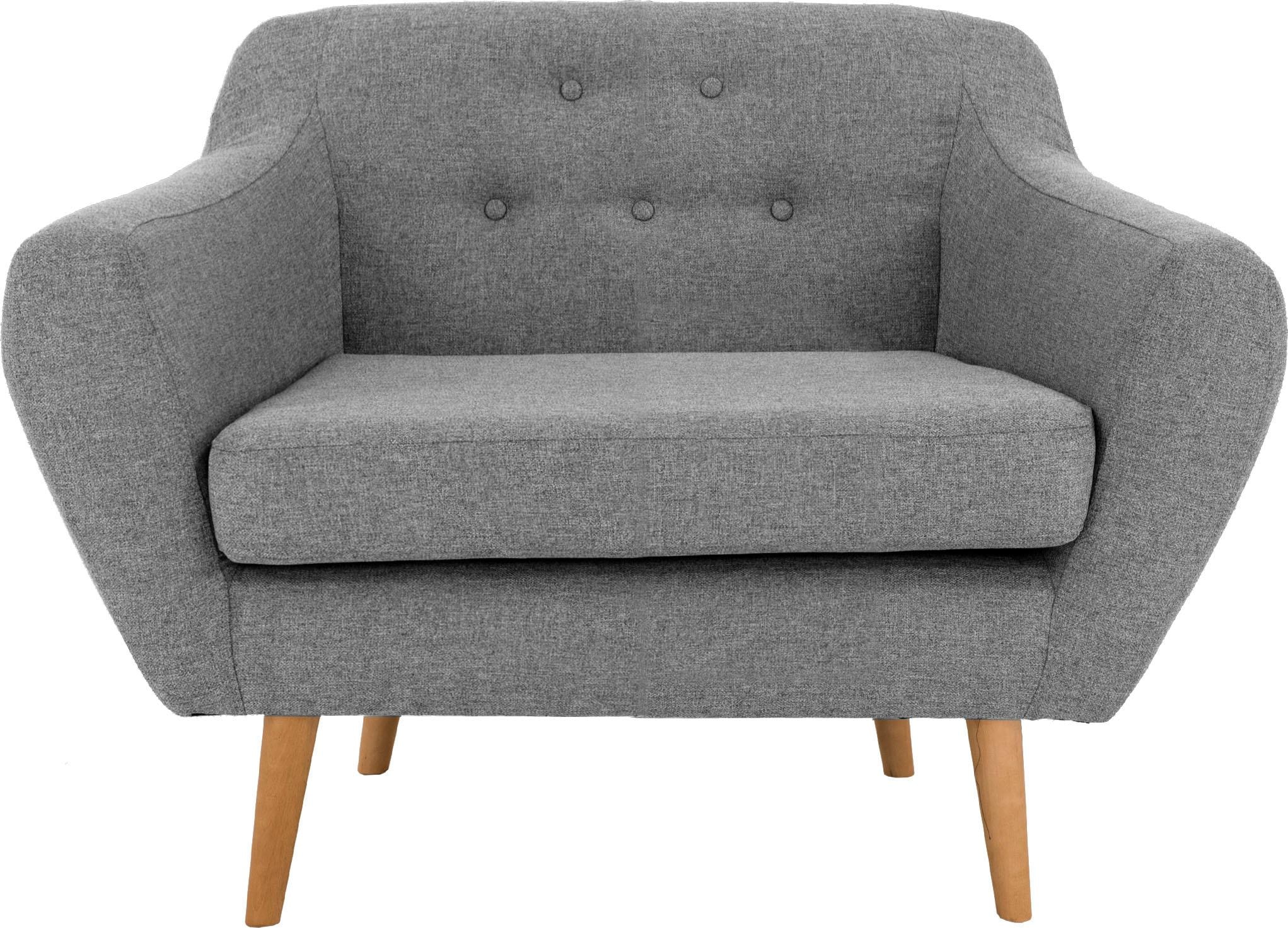 Home affaire Sessel »Renne« mit Heftung im Rücken im skandinavischem Stil günstig online kaufen