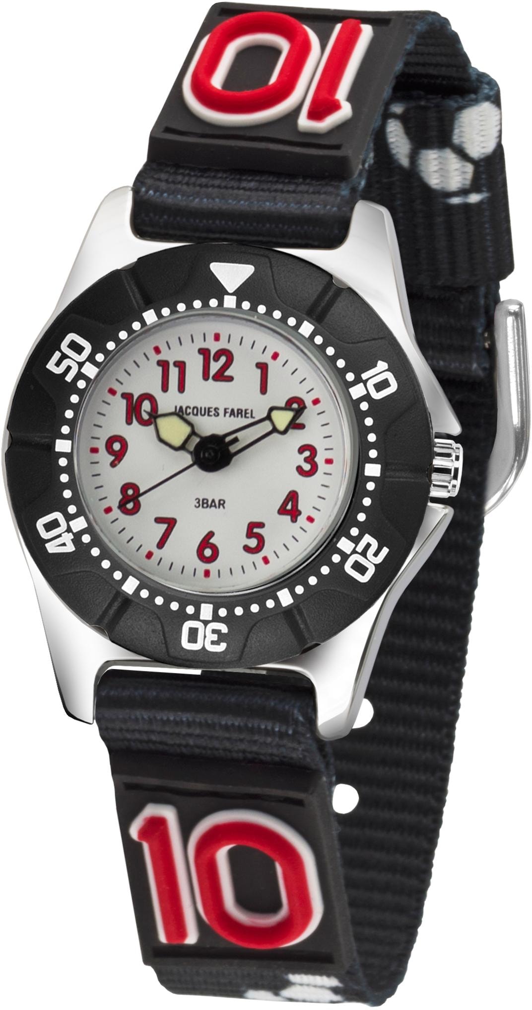 Jacques Farel Quarzuhr »Fußballuhr, KWD 5000«, Armbanduhr, Kinderuhr, ideal auch als Geschenk, mit Fußballmotiv