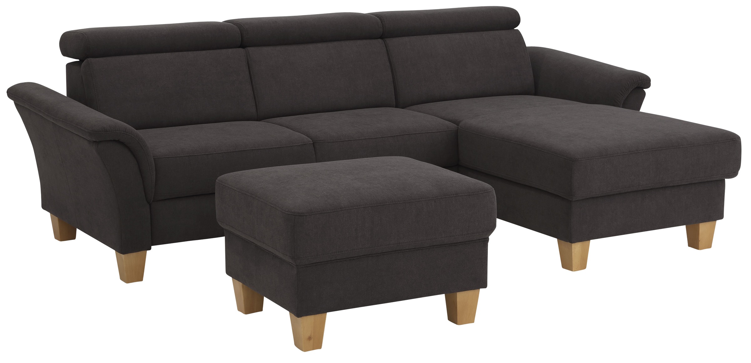 Home affaire Ecksofa »Conville L-Form«, Federkern, wahlweise mit Bettfunktion und Bettkasten bzw. Stauraum