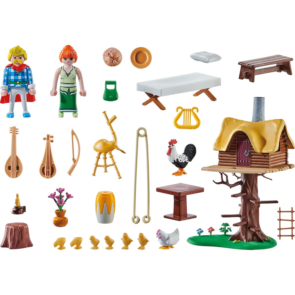 Playmobil® Konstruktions-Spielset »Troubadix mit Baumhaus (71016), Asterix«, (96 St.)