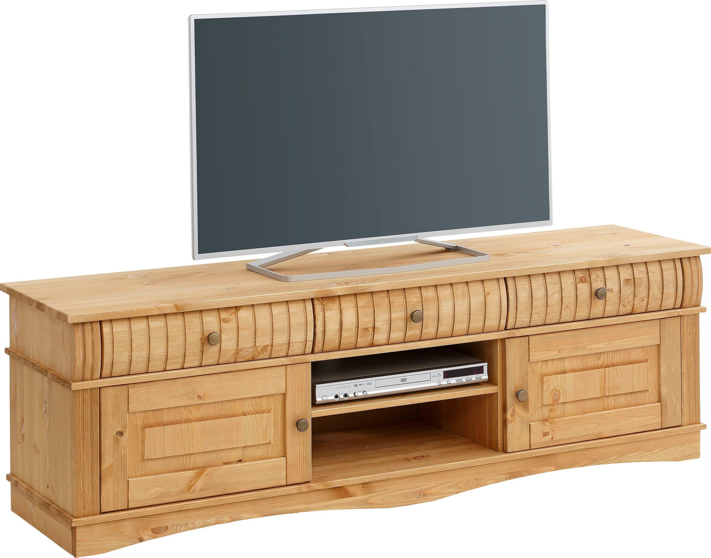 Home affaire Wohnwand »Teresa«, (Set, 3 St.), bestehend aus 1 Vitrine klein, 1 Vitrine groß, 1 Lowboard