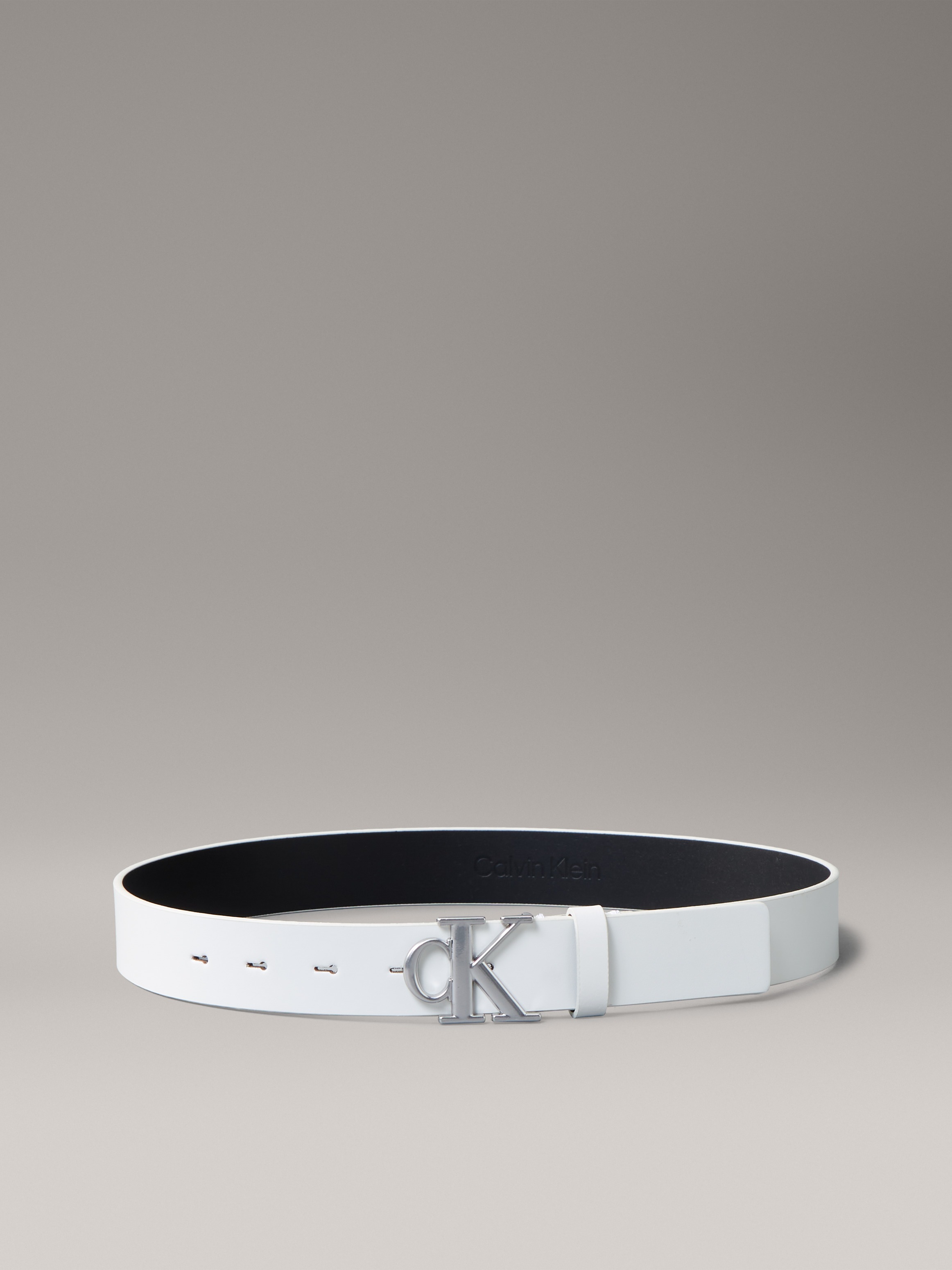 Calvin Klein Jeans Ledergürtel »Monogram Plaque Buckle 30MM«