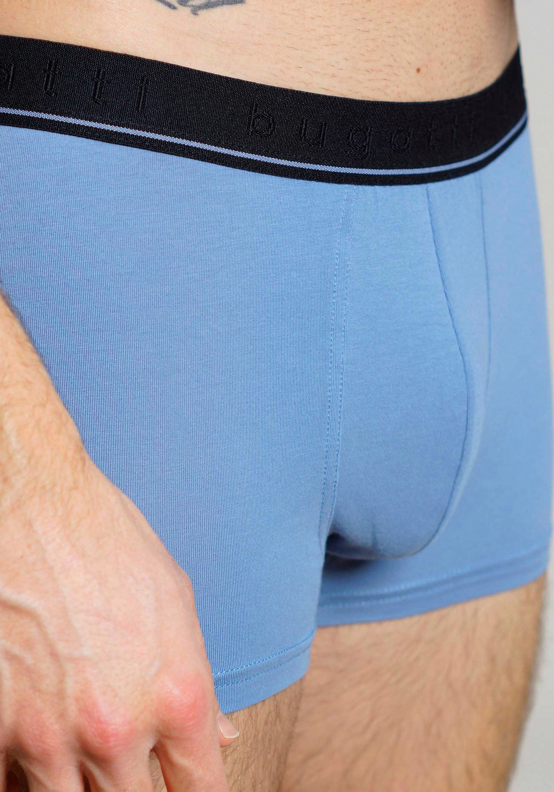 bugatti Panty »Paris«, (2er Pack), weich, basic, eng, atmungsaktiv, breiter Bund, Baumwollmix