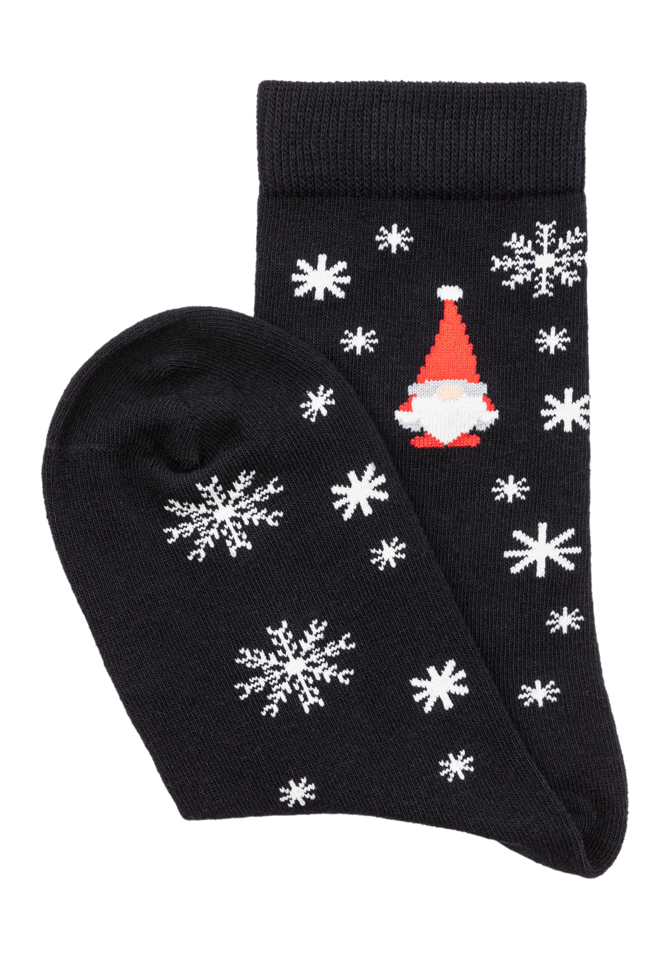 H.I.S Basicsocken Packung, 3 Stk. tlg. Weihnachten, mit weihnachtlichen Motiven