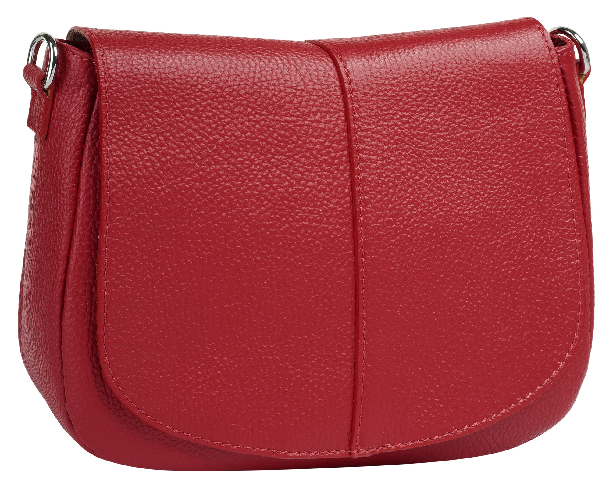 Cluty Umhängetasche, echt Leder, Made in Italy