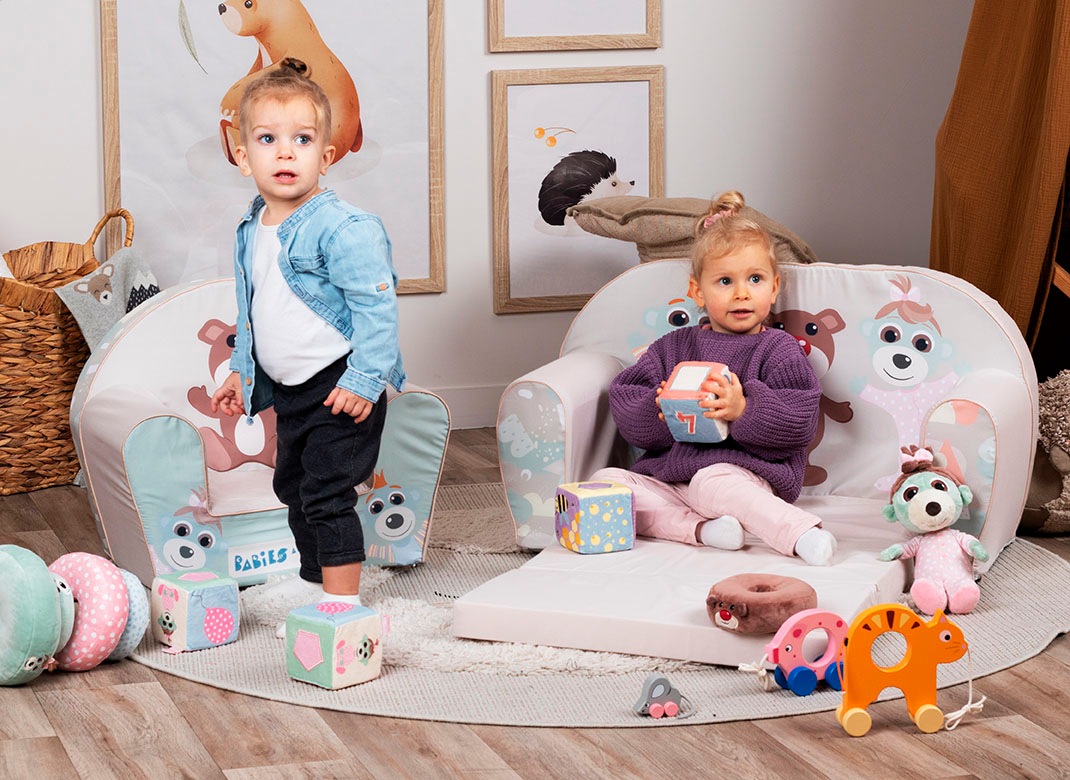 Knorrtoys® Sofa »Babies and the bear«, für Kinder; Made in Europe