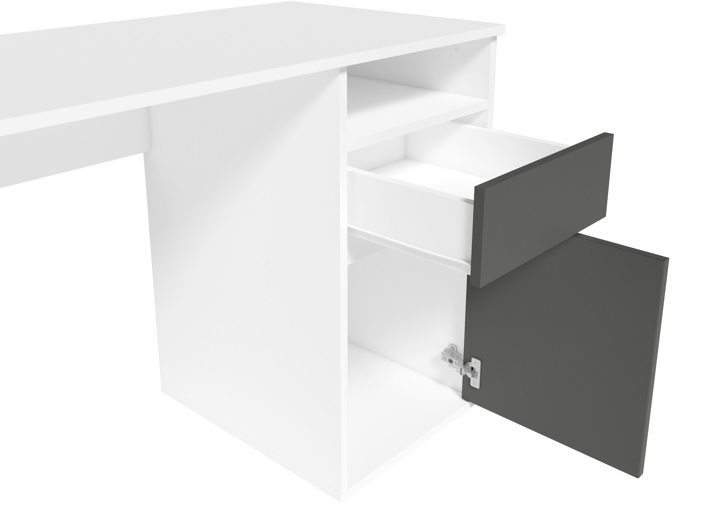 INOSIGN Schreibtisch »Tinsley«, mit Schublade, und Tür, Breite 120 x53 cm