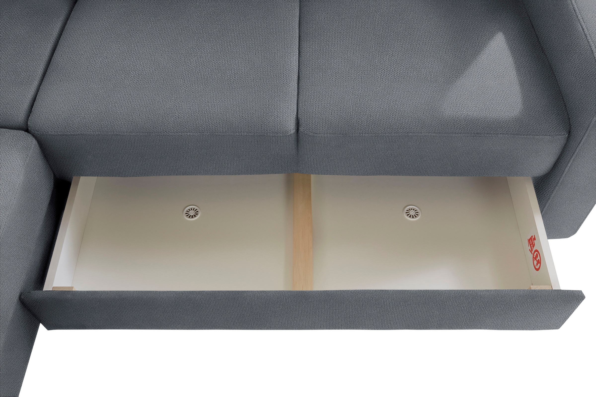 sit&more Ecksofa »Bologna L-Form«, Kopfteilverstellung, wahlweise mit Bettfunktion und Schubkasten