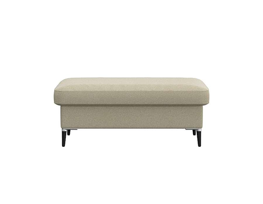 FLEXLUX Pouf »Fiore«, Kaltschaum, Füße Alu+schwarz