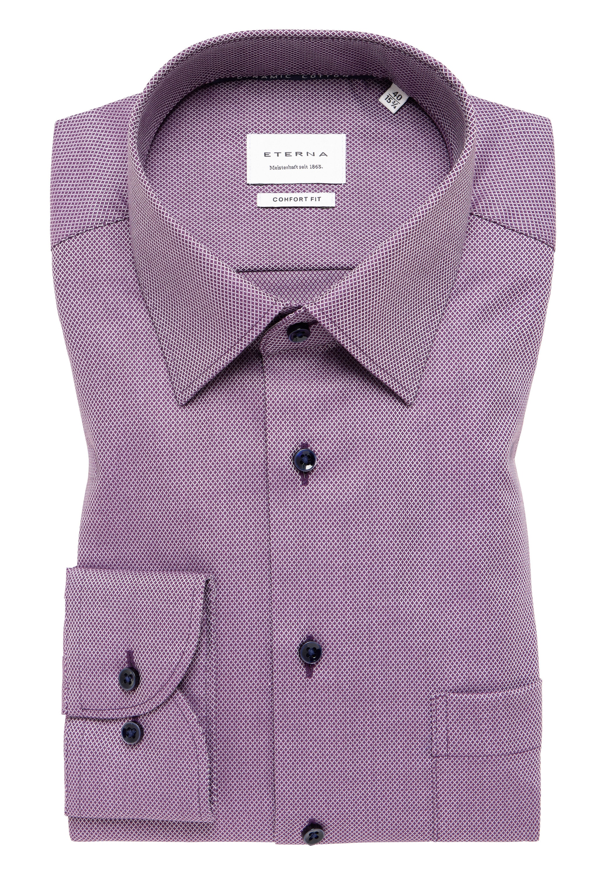 Eterna Langarmhemd »COMFORT FIT« NON IRON (bügelfrei)