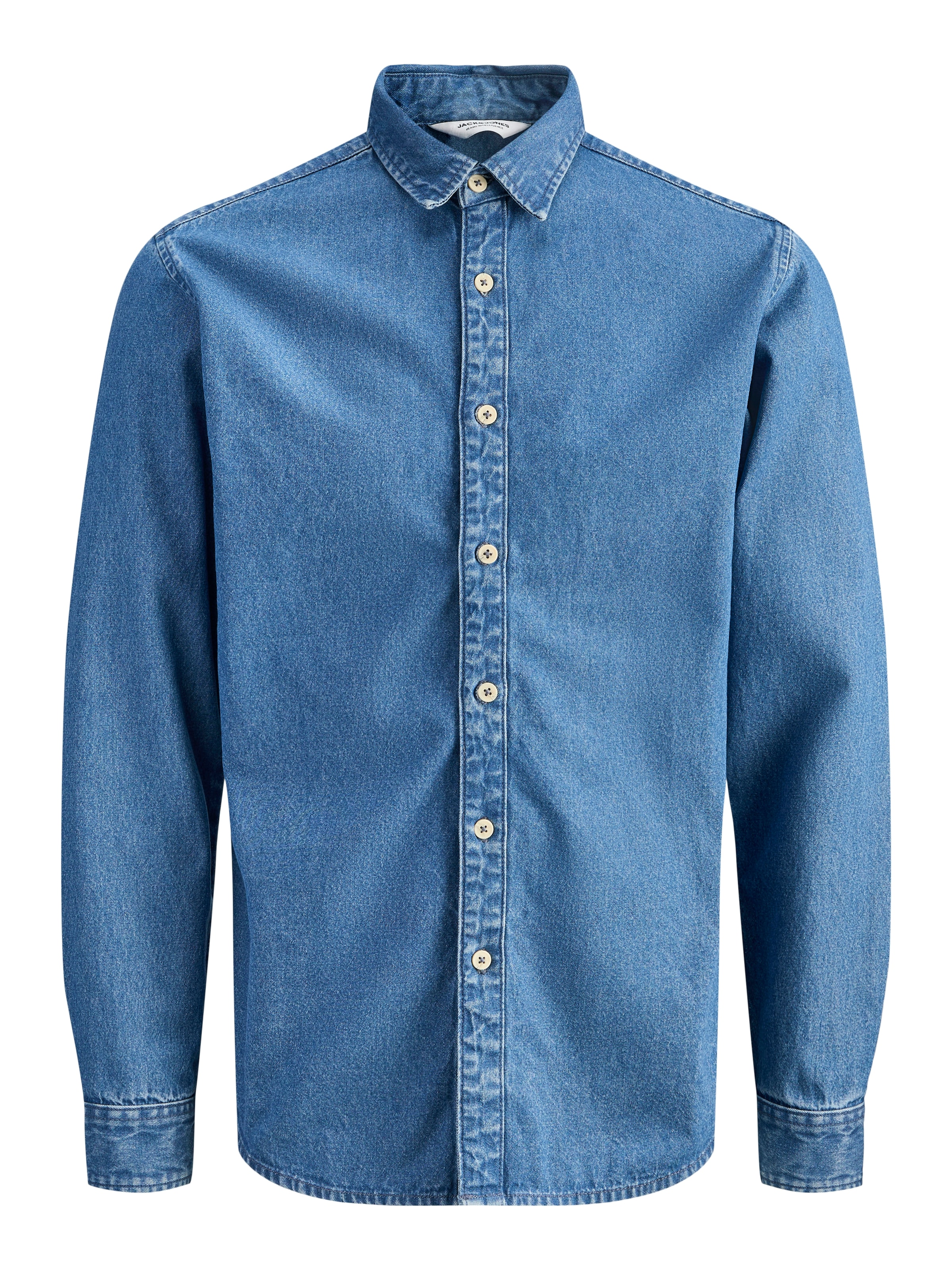 Jack & Jones Jeanshemd »JJESTANLEY JJSHIRT AT 021 NOOS« Baumwolle, normal geschnitten