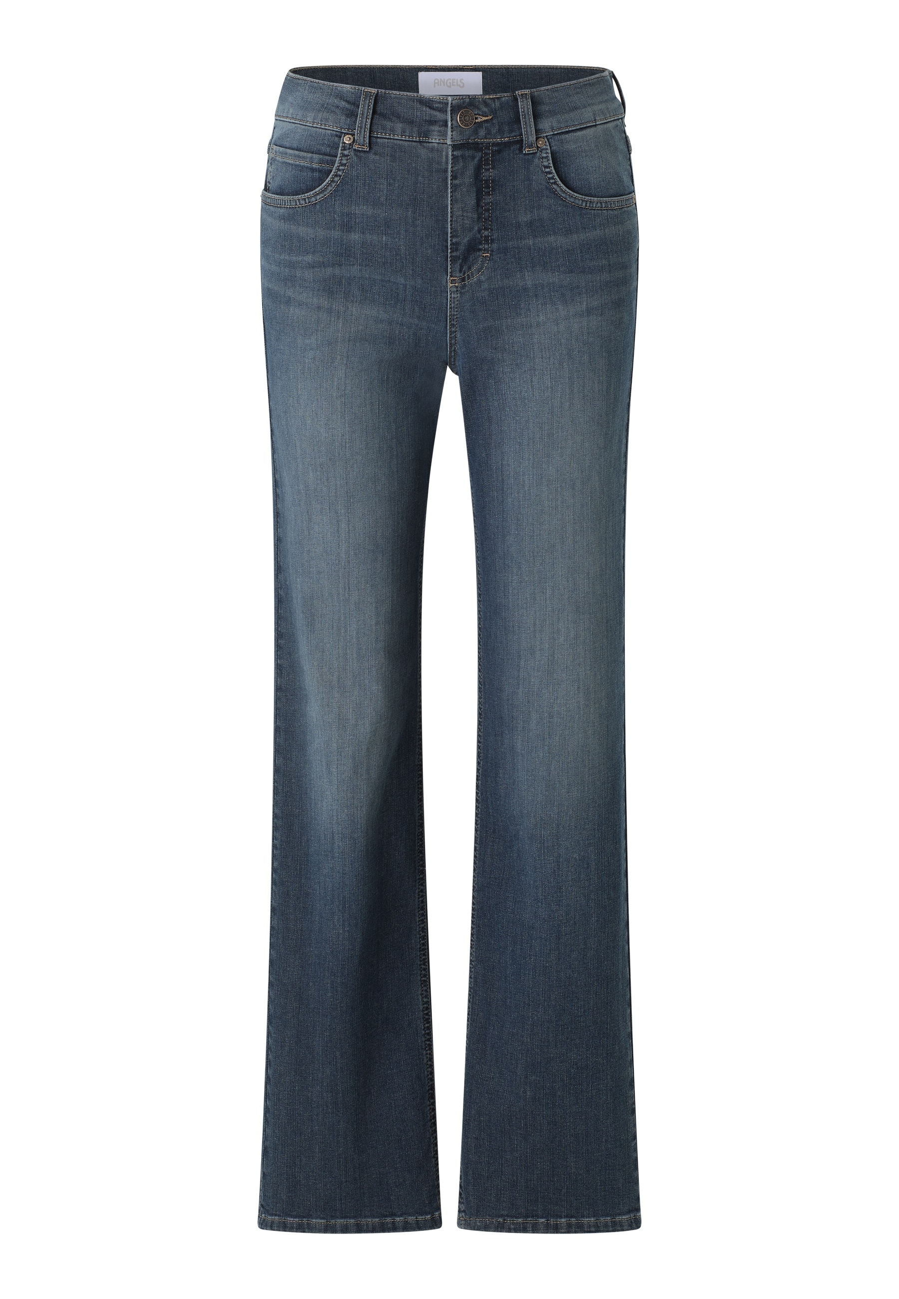 ANGELS Stretch-Jeans »LARA« weite Passform, aus Baumwollmischung, mit Metallreißverschluss