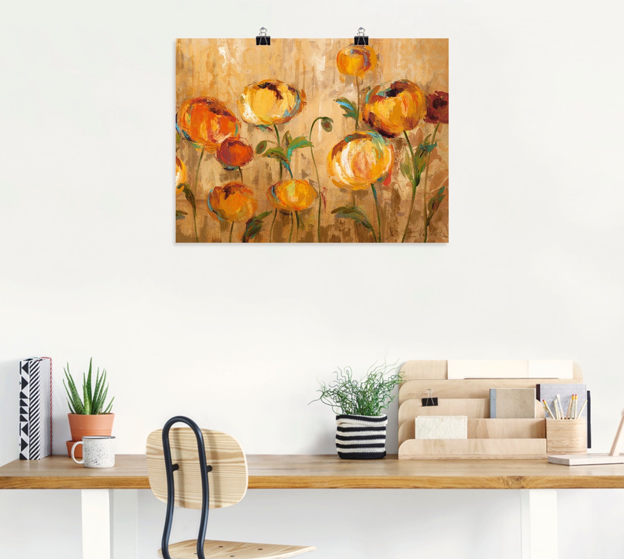 Artland Wandbild »Freudige Ranunkel« Blumen 1 Stk. tlg. als Leinwandbild, Poster in verschied. Größen