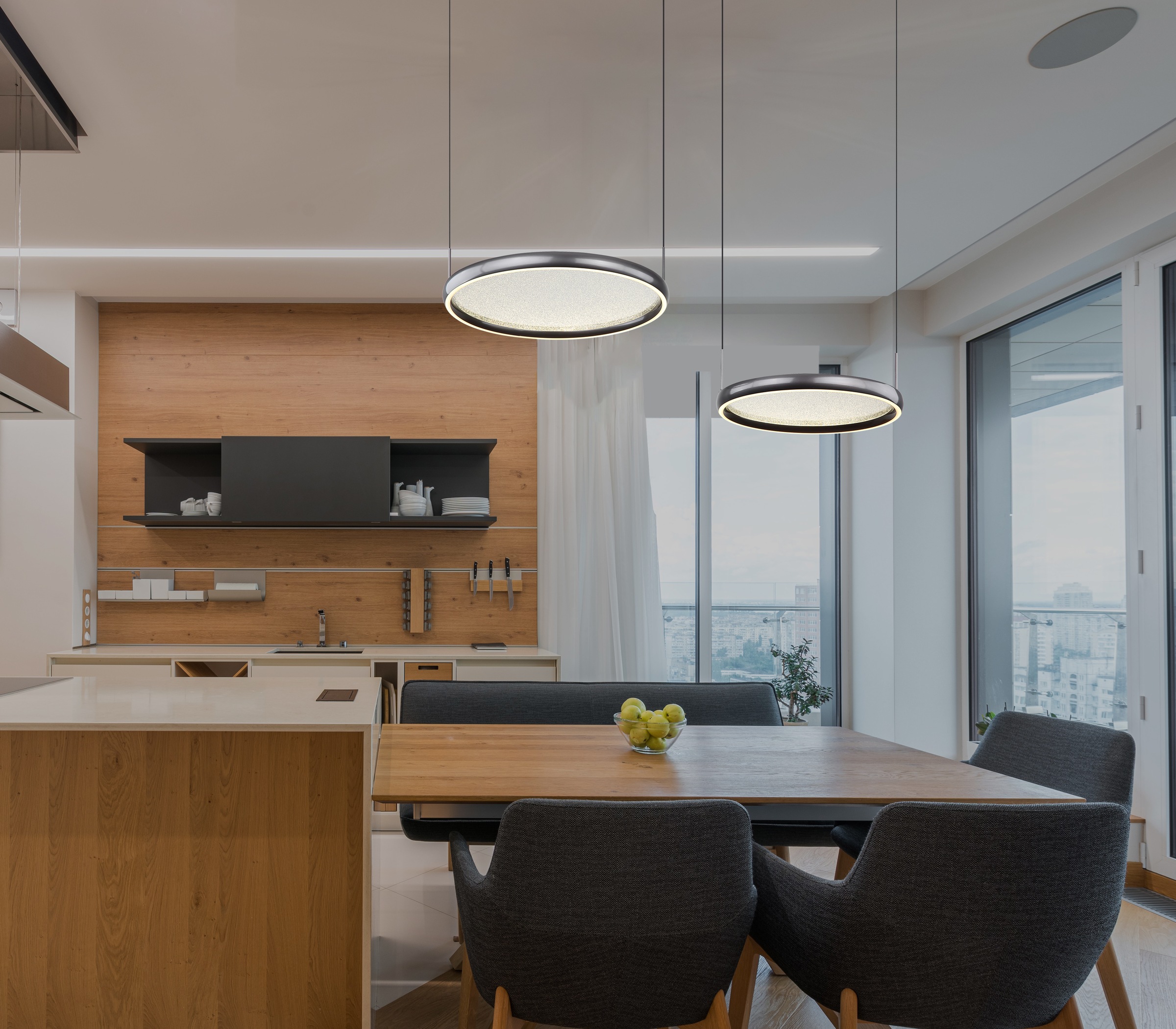 GLOBO LIGHTING Hängeleuchte »BRIGGS« LED-Modul 1 Stk. warmweiß - kaltweiß H günstig online kaufen