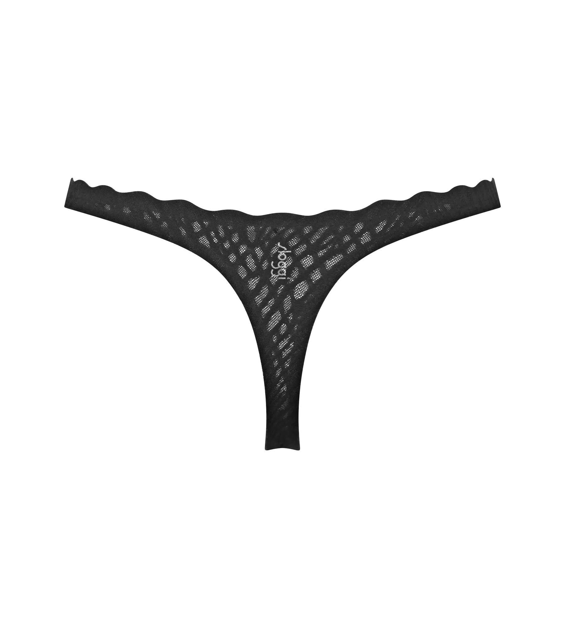 sloggi String »ZERO Feel Bliss« Stretch-Spitze, Grafikdesign, gewellter Bund, glatte Optik