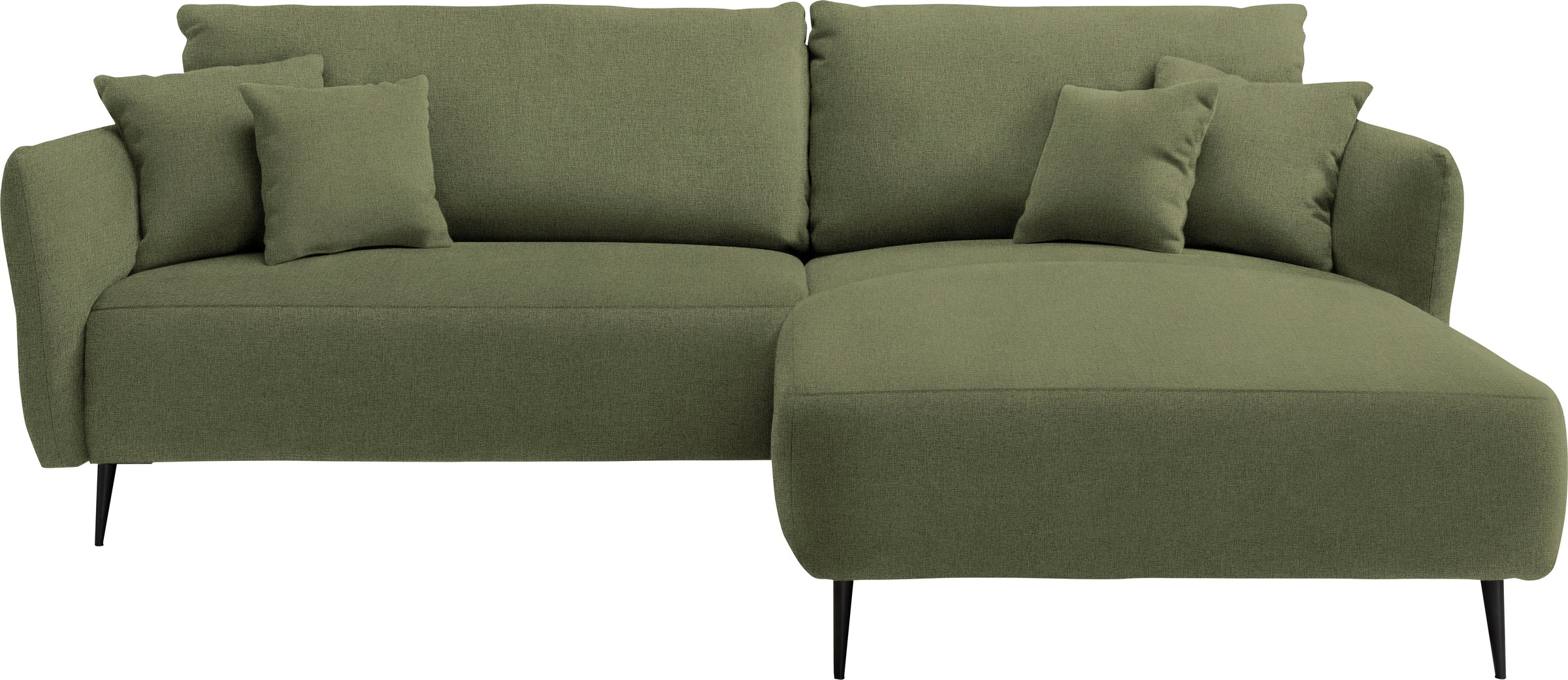 Home affaire Ecksofa »Amarena L-Form« inklusive Armlehnenverstellfunktion, 4x Zierkissen gratis