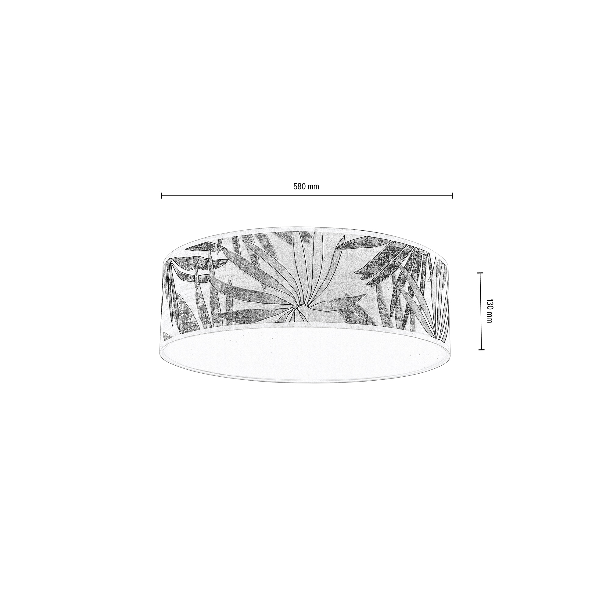 BRITOP LIGHTING Deckenleuchte »HOJA«, 4 flammig, Leuchtmittel E27 | ohne Leuchtmittel, Lampenschirm befestigt an Magneten, laminierte Tapete mit Acrylblende
