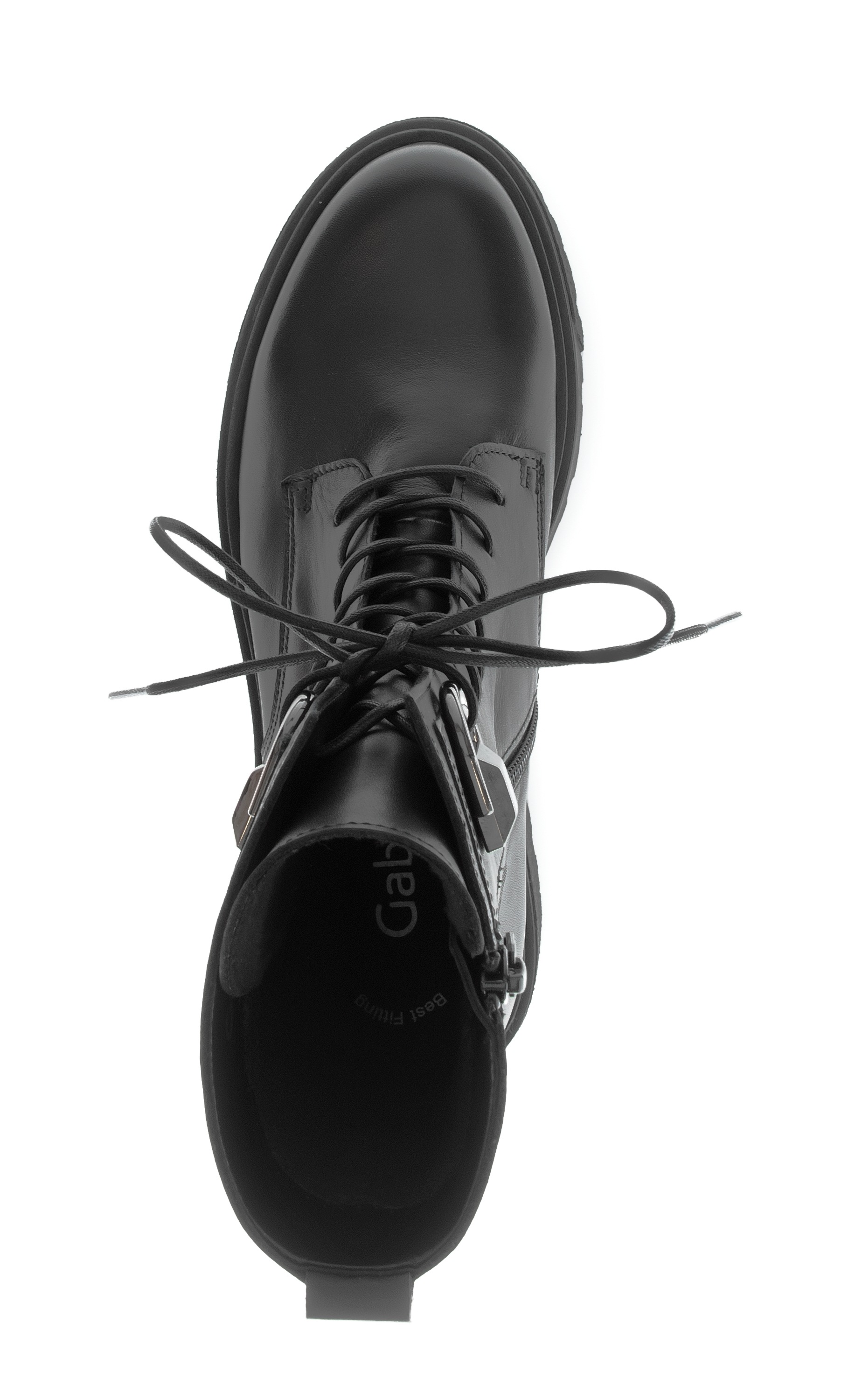 Gabor Schnürstiefelette, Blockabsatz, Schnürboots mit Best Fitting-Ausstattung