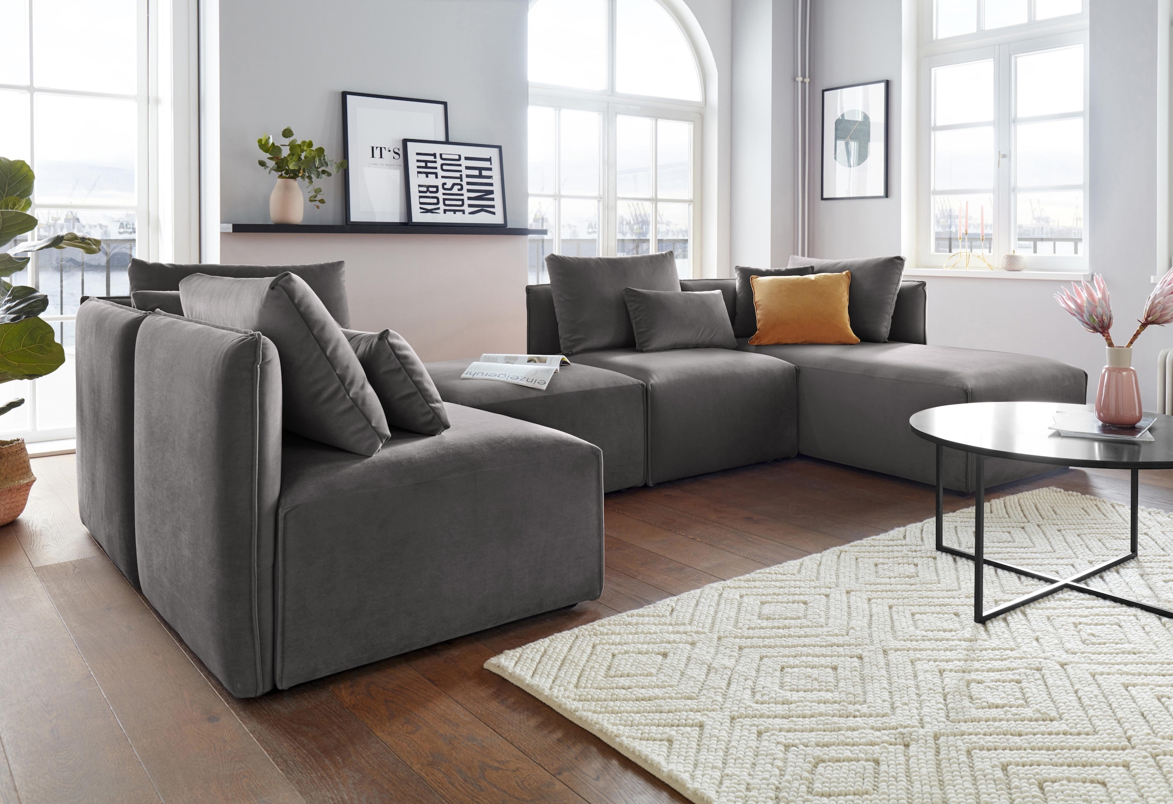 andas Sofa-Eckelement »Nöre«, (1 St.), Modul - zum Zusammenstellen; in vielen Bezugsqualitäten und Farben