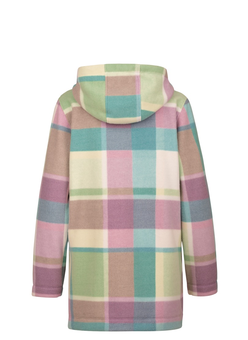 Trigema Fleecepullover »TRIGEMA Fleece-Longjacke mit Karo-Muster«
