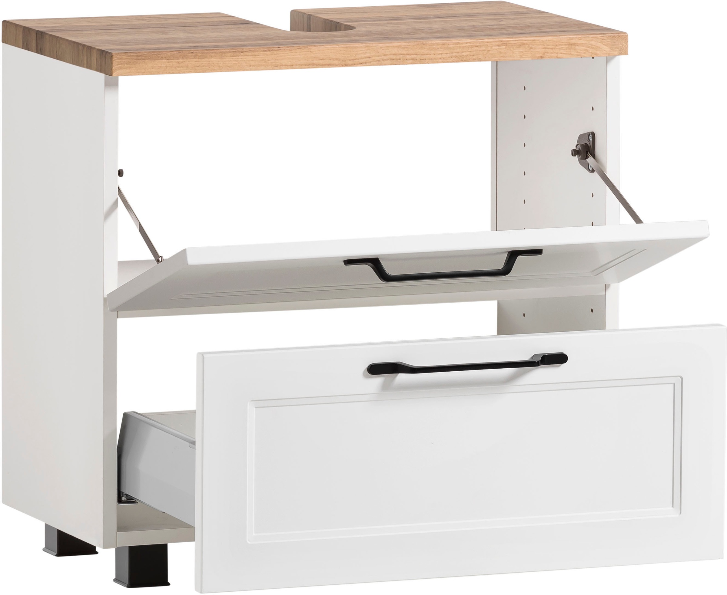 welltime Badmöbel-Set »Lana«, (Komplett-Set, 2 St.), Badezimmer-Set, 2-teilig, 60 cm breit
