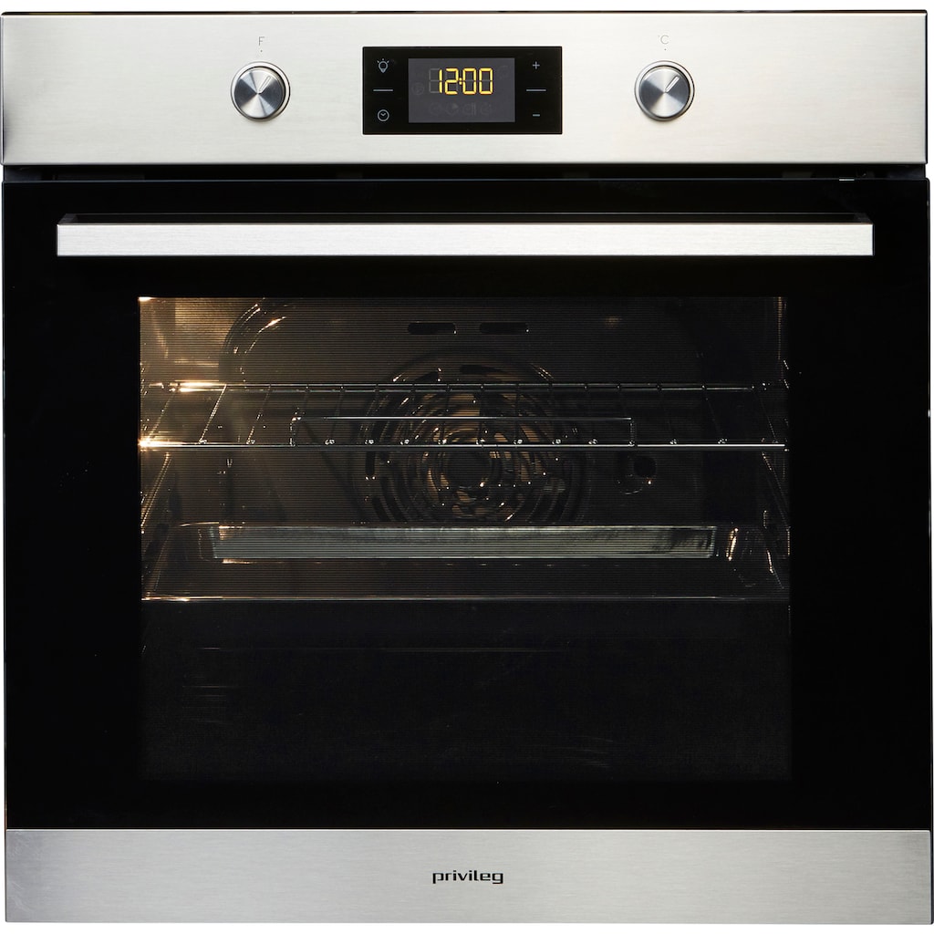 Privileg Backofen-Set »BAKO Turn&Cook 400«, PBWR6 OP8V2 IN, mit 2-fach-Teleskopauszug, Pyrolyse-Selbstreinigung